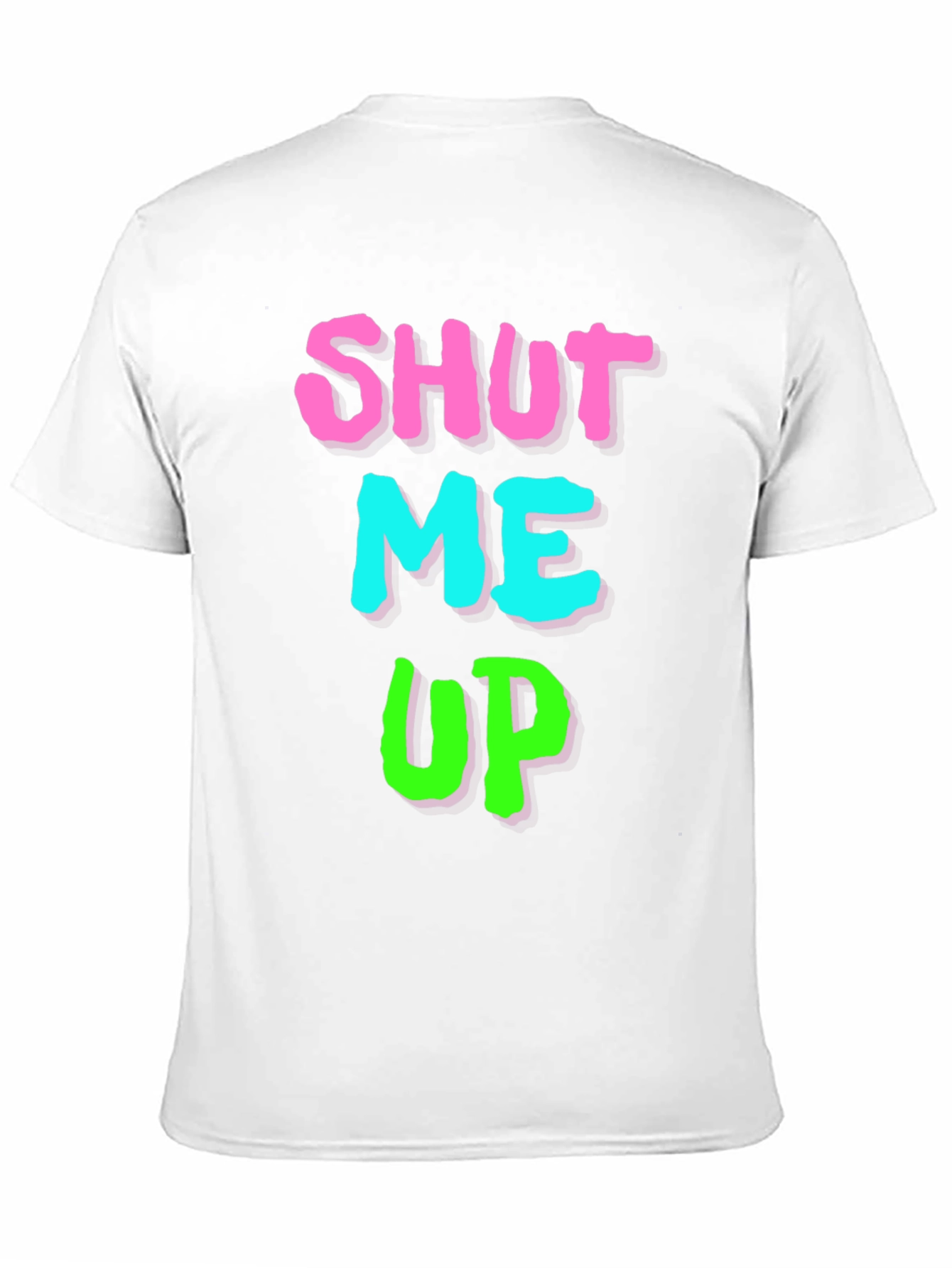 Shut Me Up Graphic Print Black T-Shirt