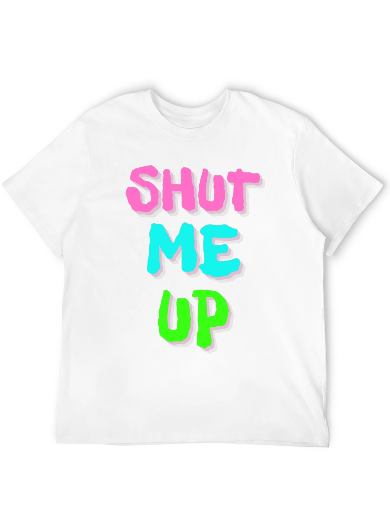 Shut Me Up Graphic Print Black T-Shirt