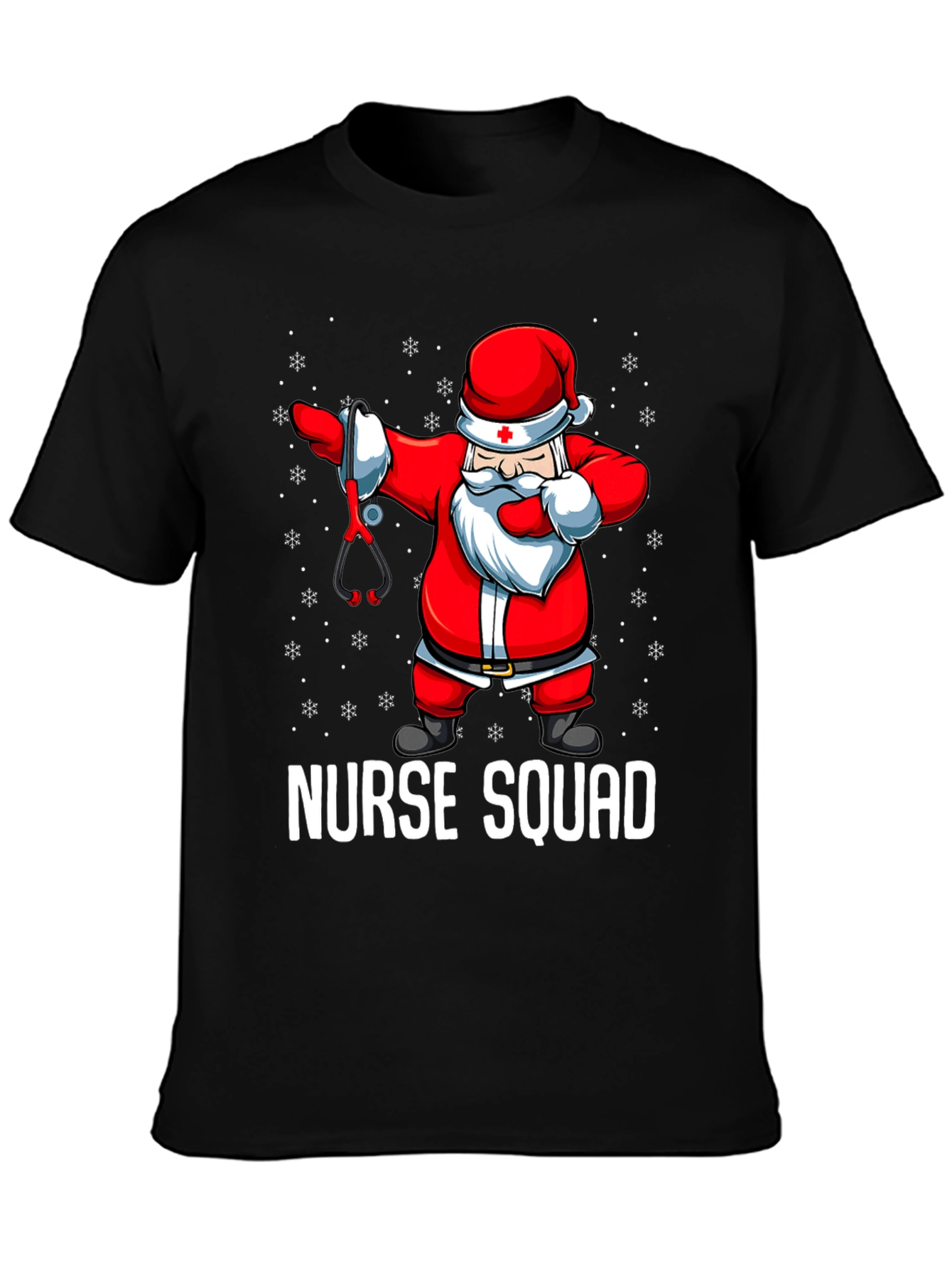 Nurse Squad Santa Dabbing T-Shirt