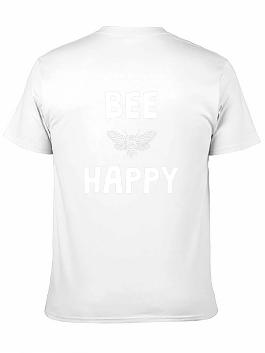 Bee Happy Graphic Tee - Black T-Shirt
