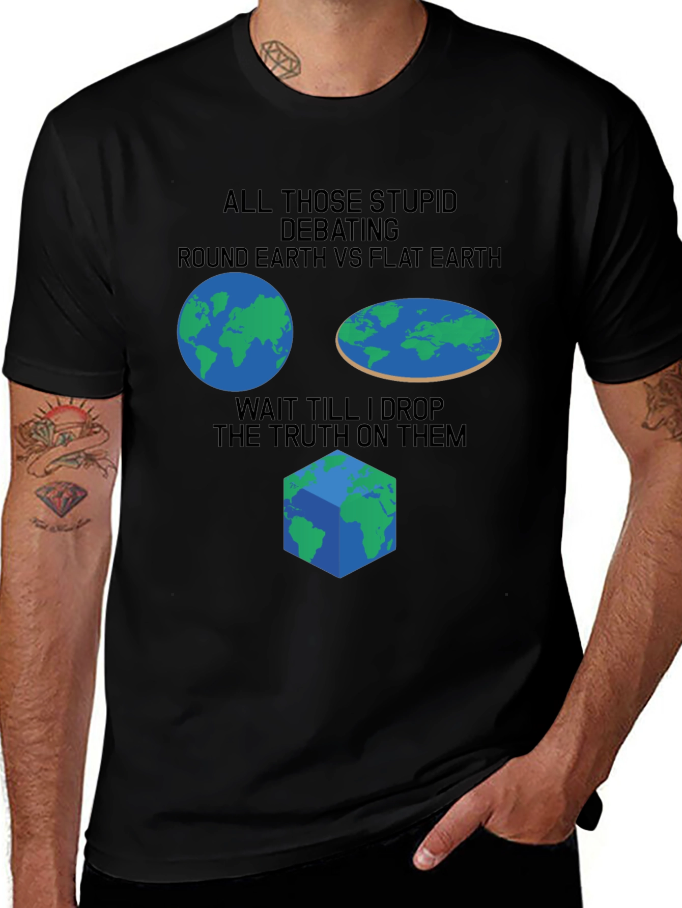 Flat Earth Truth Seeker T-Shirt