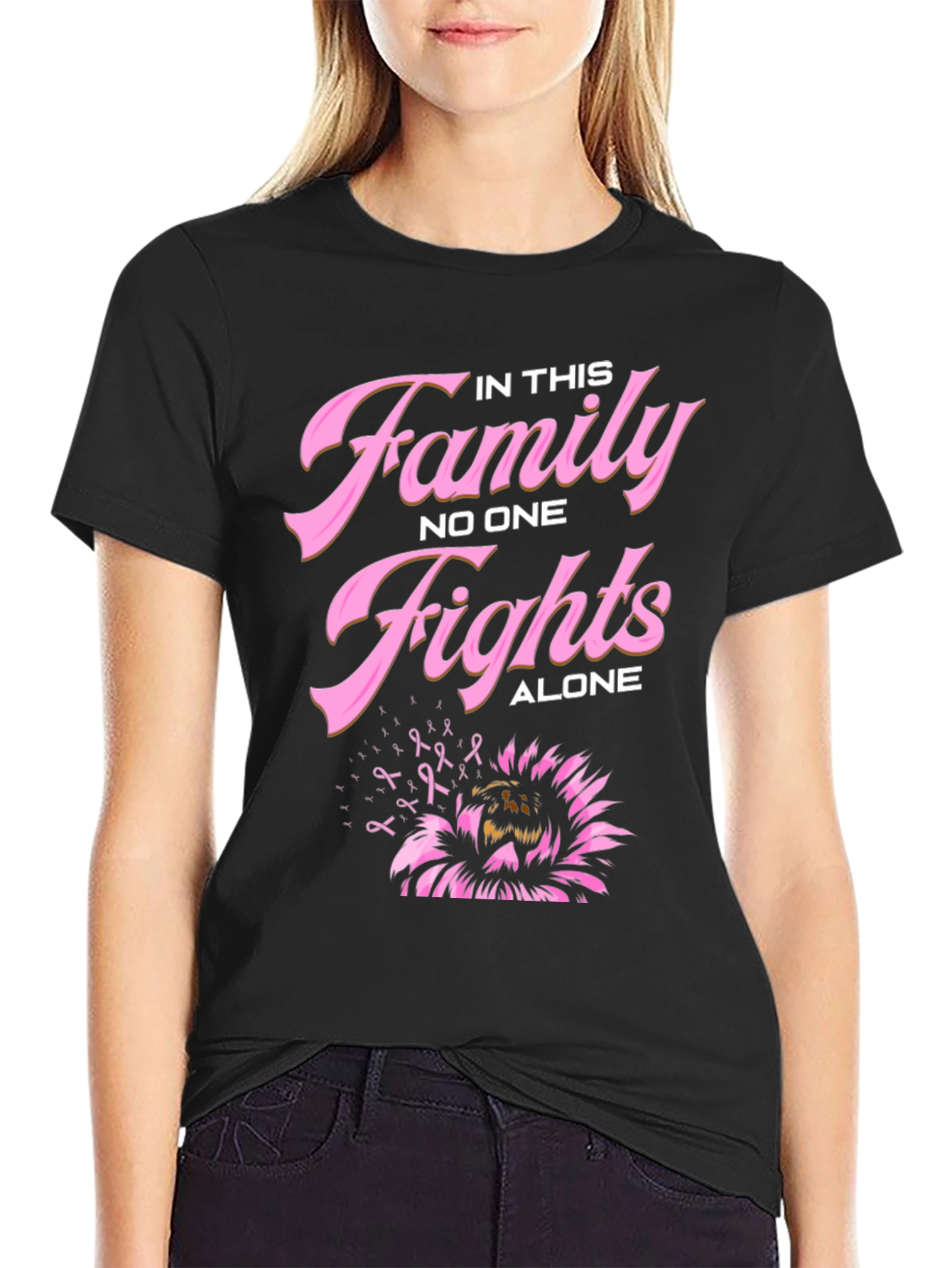In This Family Nobody Fights Alone T-Shirt