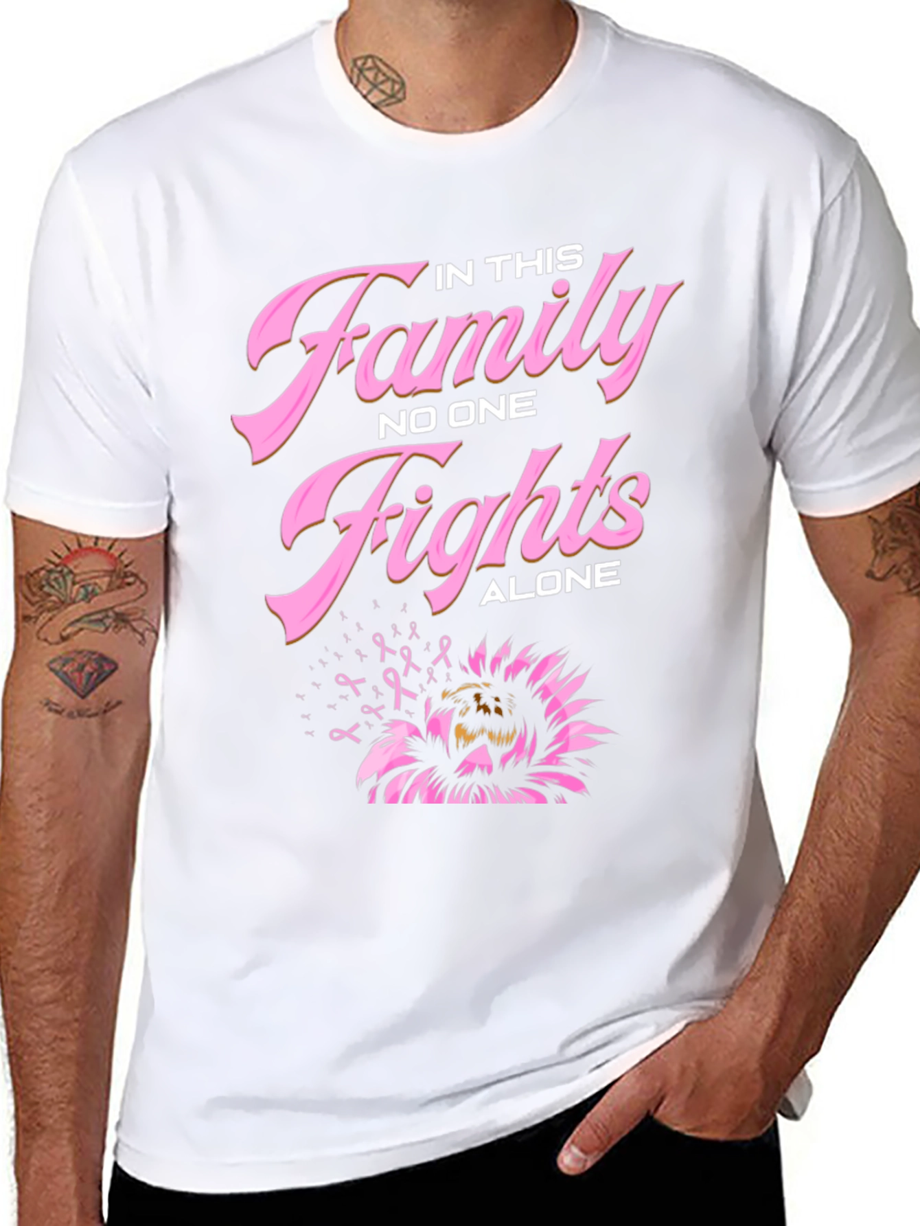 In This Family Nobody Fights Alone T-Shirt