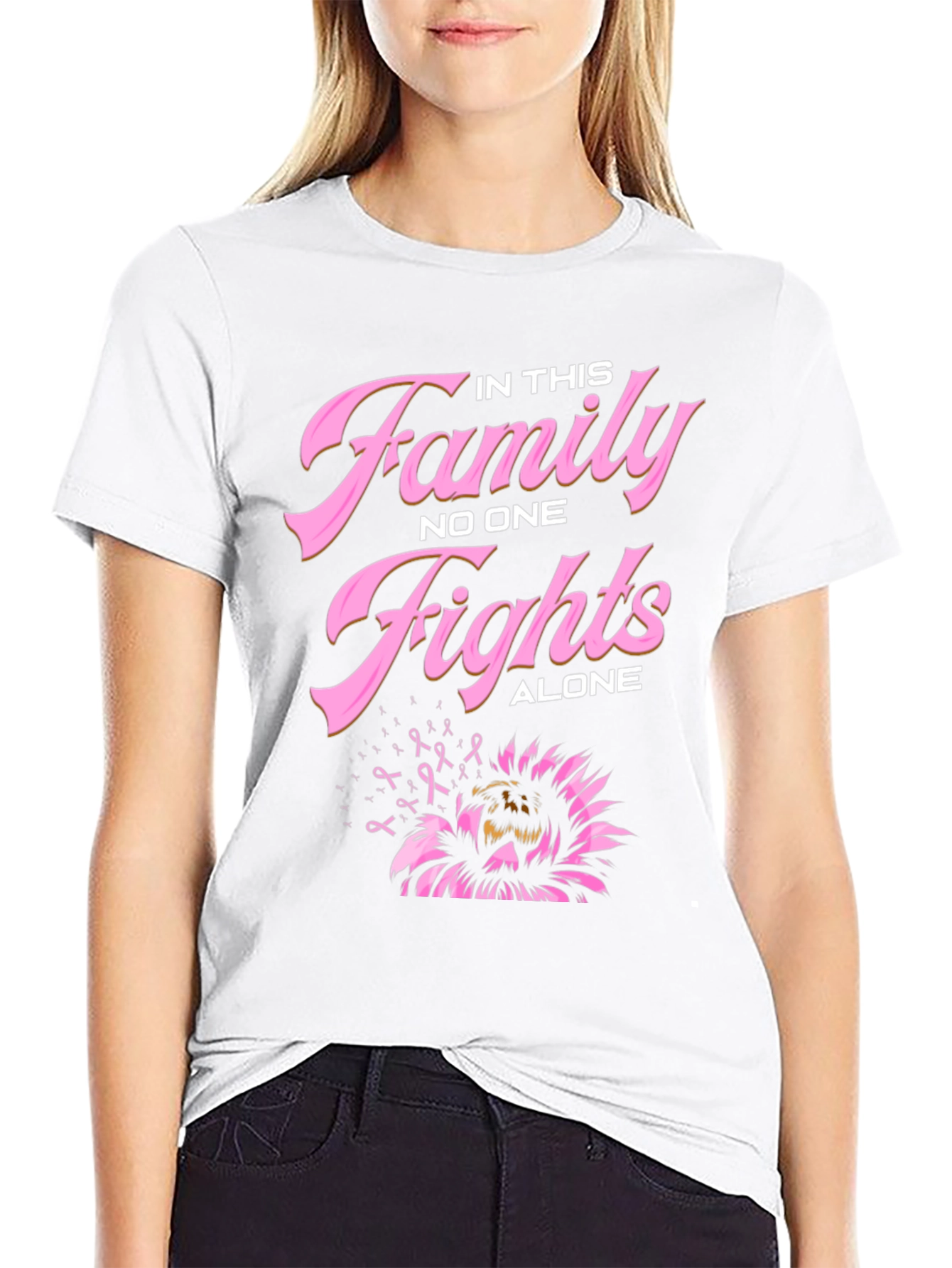 In This Family Nobody Fights Alone T-Shirt