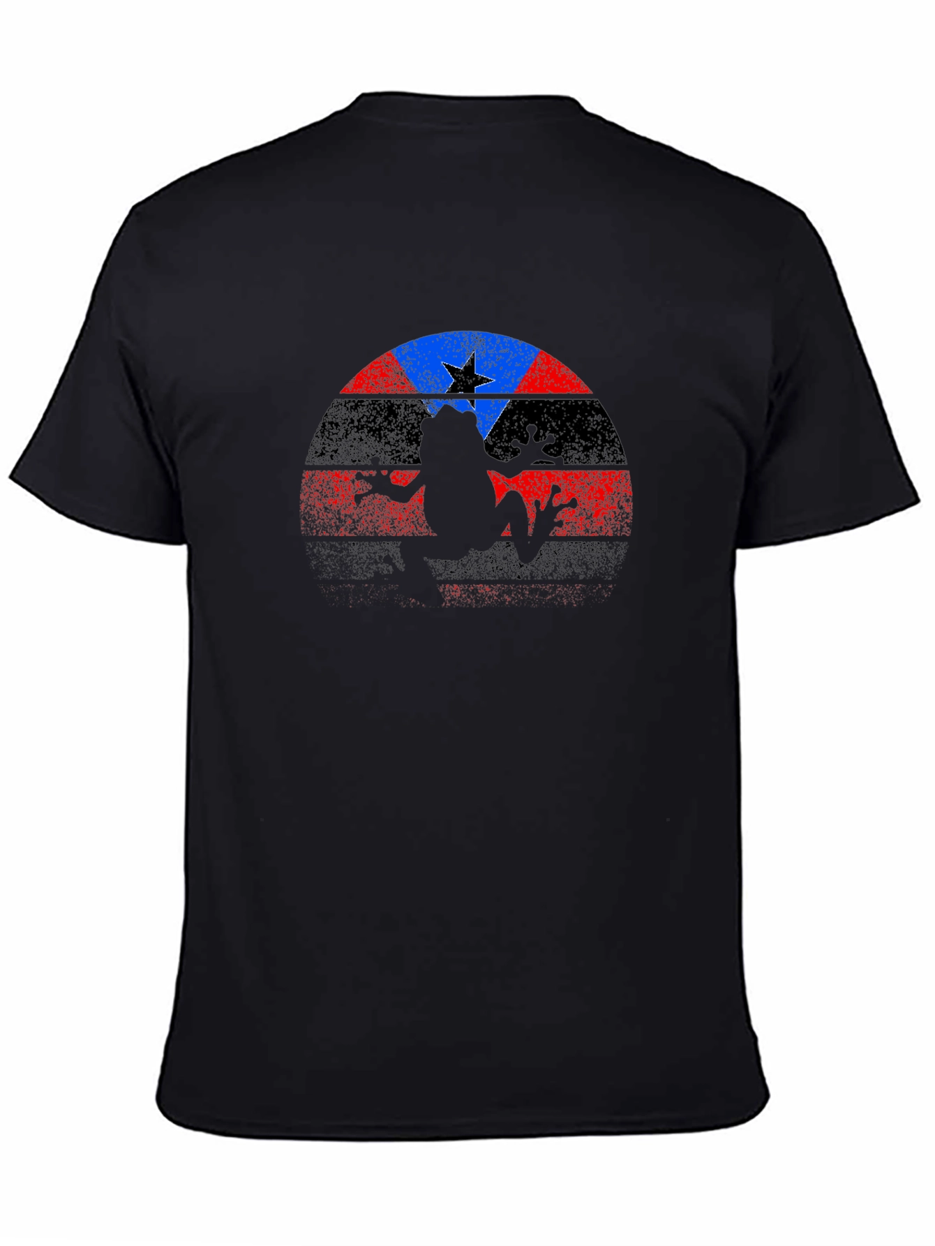 Coqui Frog Puerto Rico Flag Graphic T-Shirt