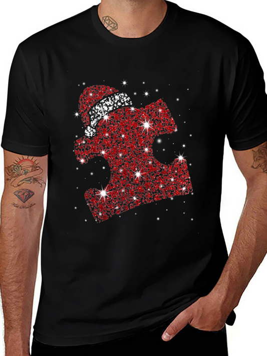 Autism Awareness Christmas Puzzle T-Shirt
