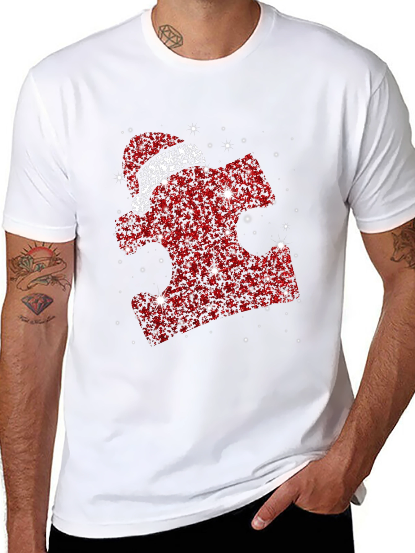 Autism Awareness Christmas Puzzle T-Shirt