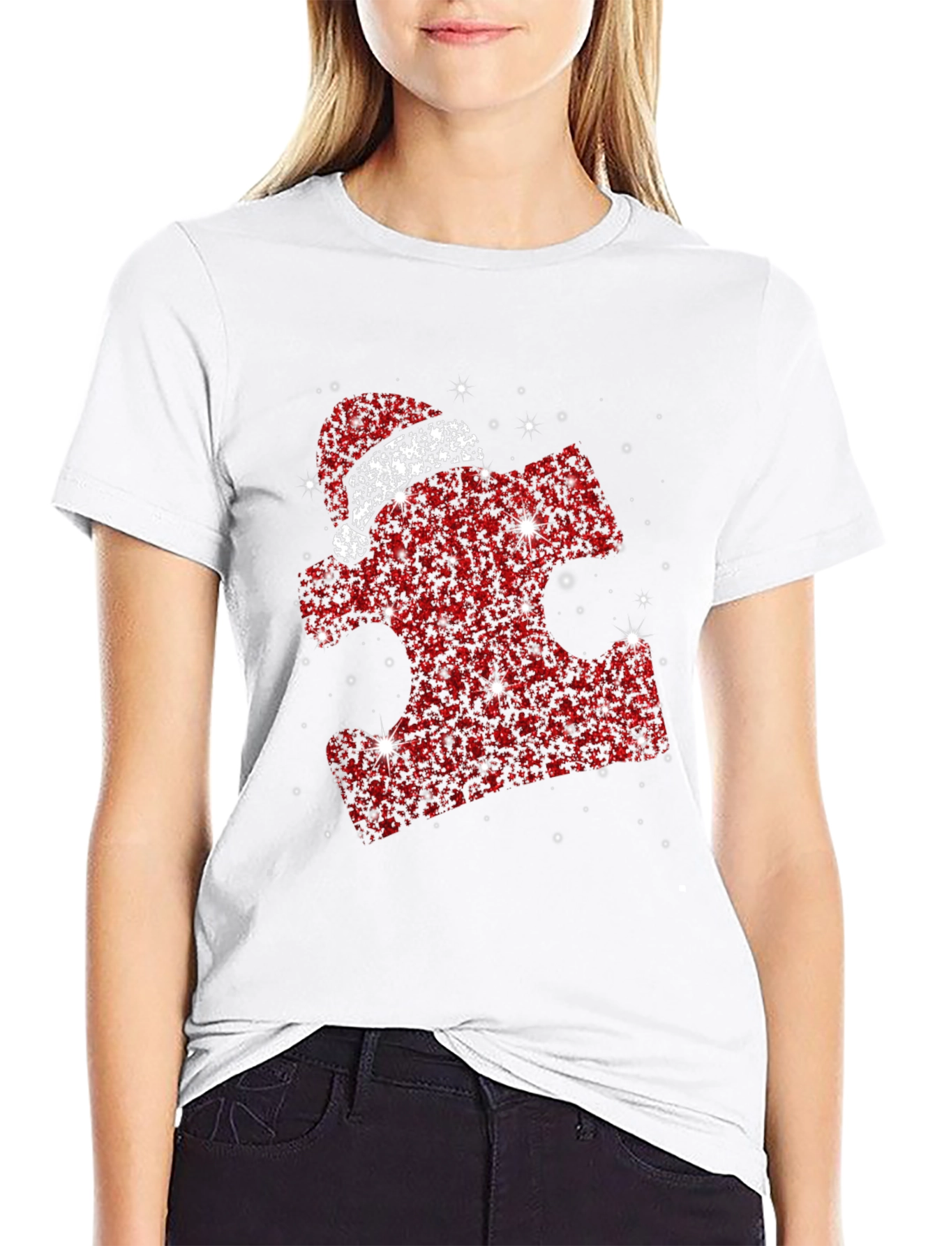 Autism Awareness Christmas Puzzle T-Shirt