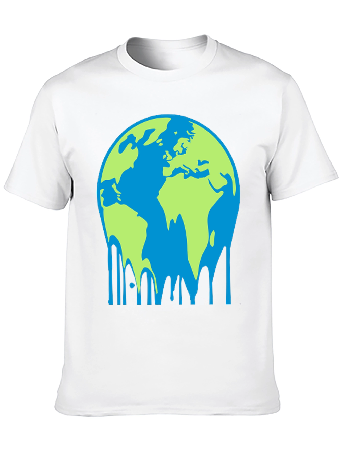 Melting Earth Graphic Tee - Global Warming Awareness