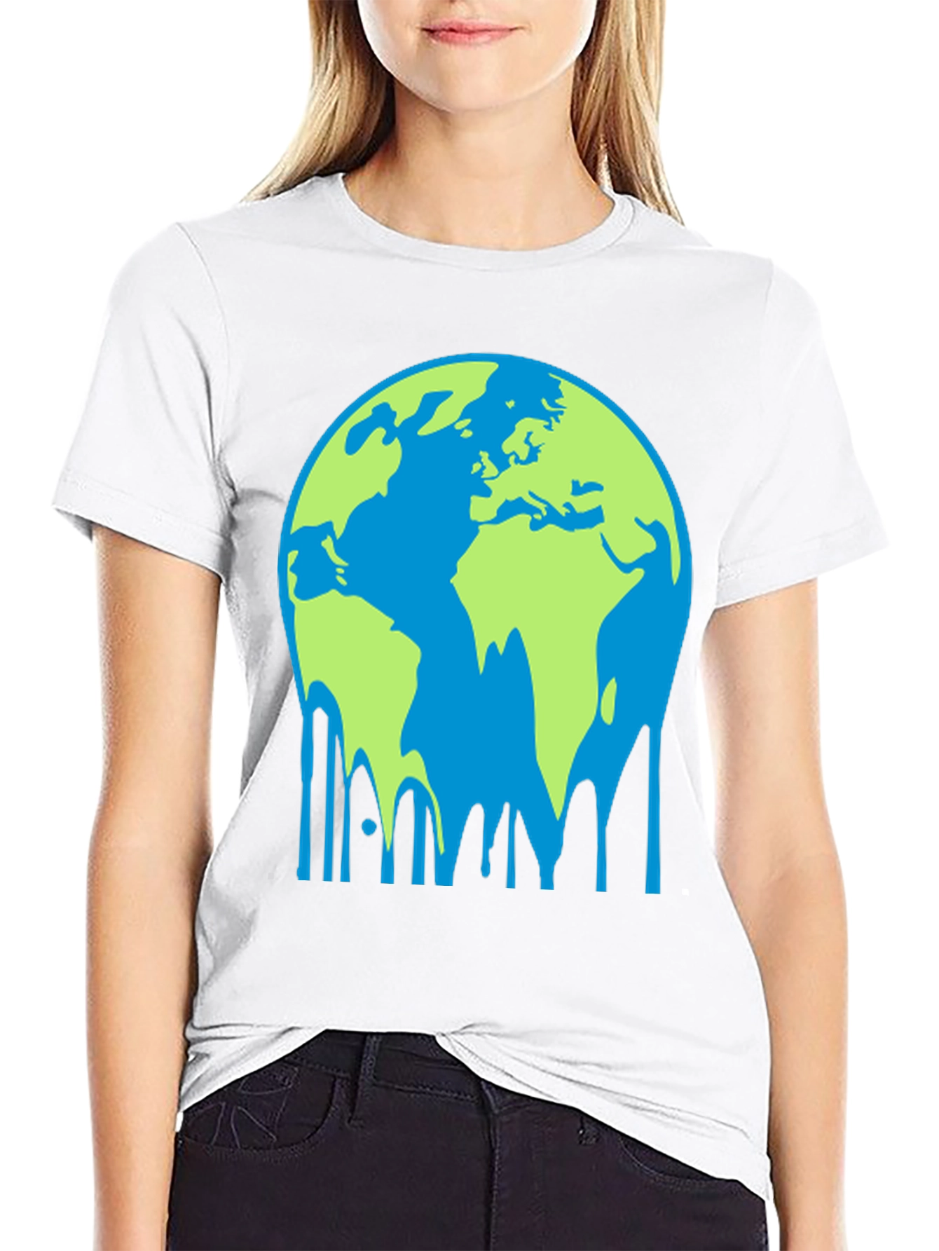 Melting Earth Graphic Tee - Global Warming Awareness
