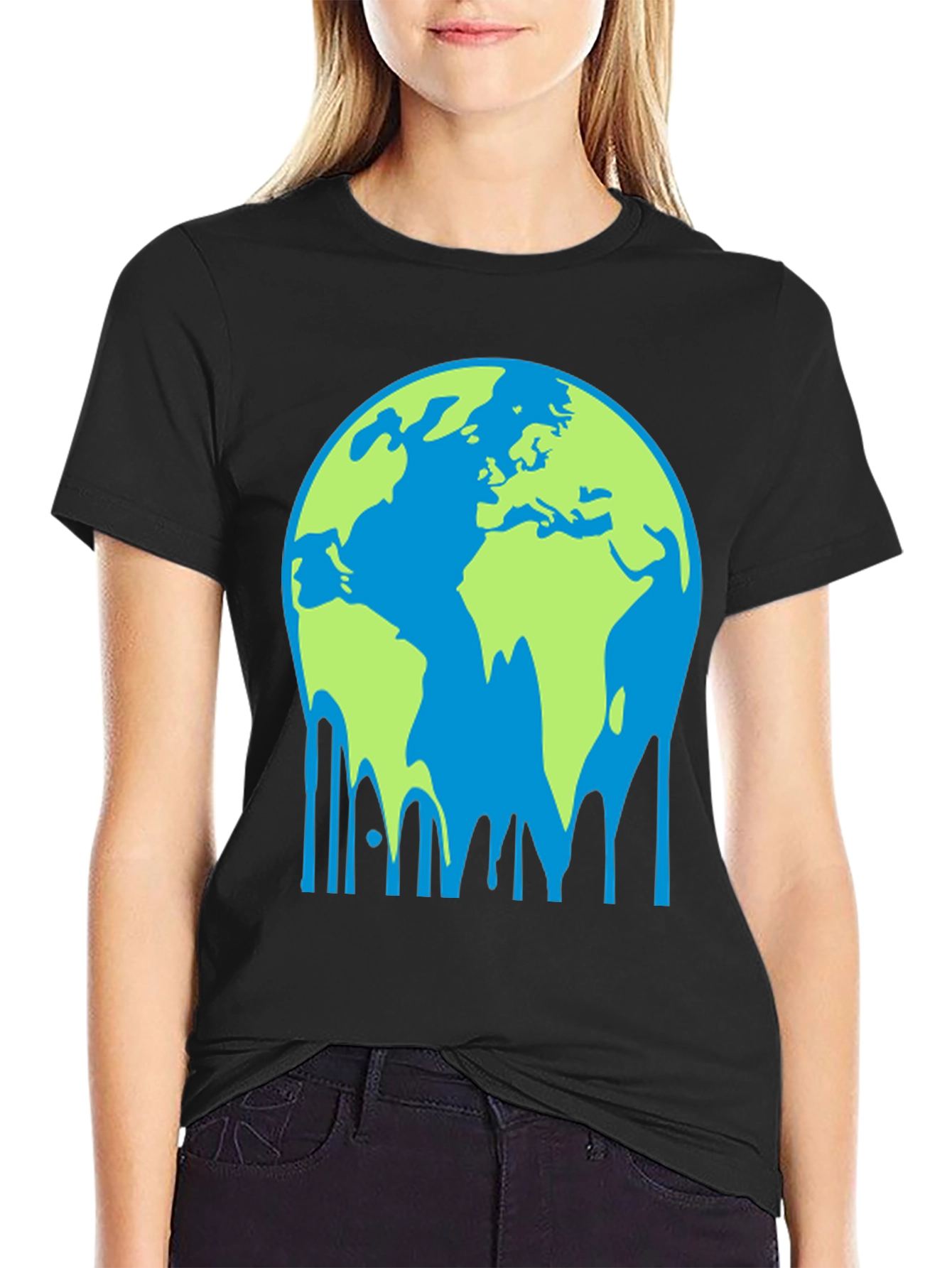 Melting Earth Graphic Tee - Global Warming Awareness