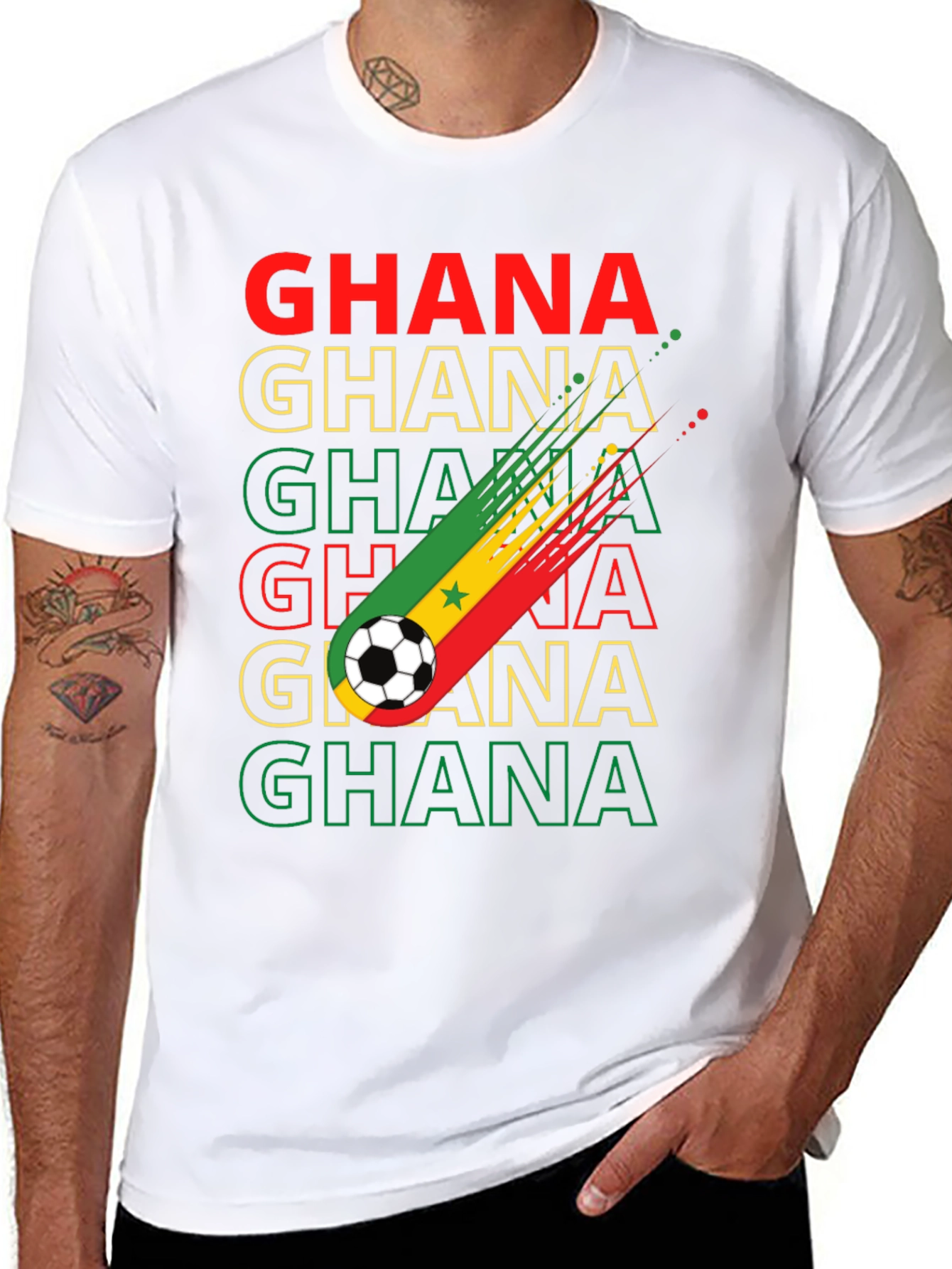 Ghana Soccer T-Shirt - Black Stars Pride