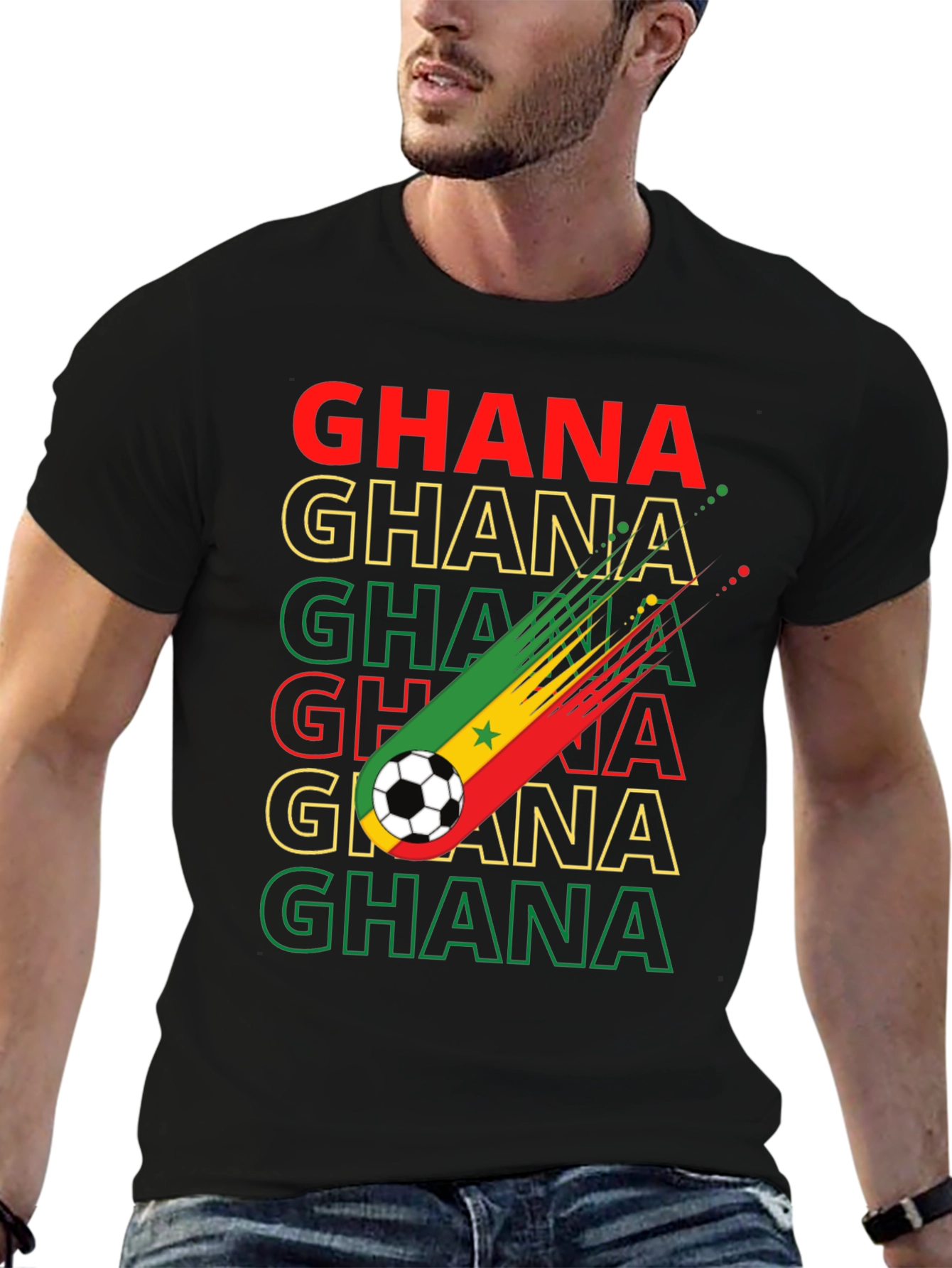 Ghana Soccer T-Shirt - Black Stars Pride