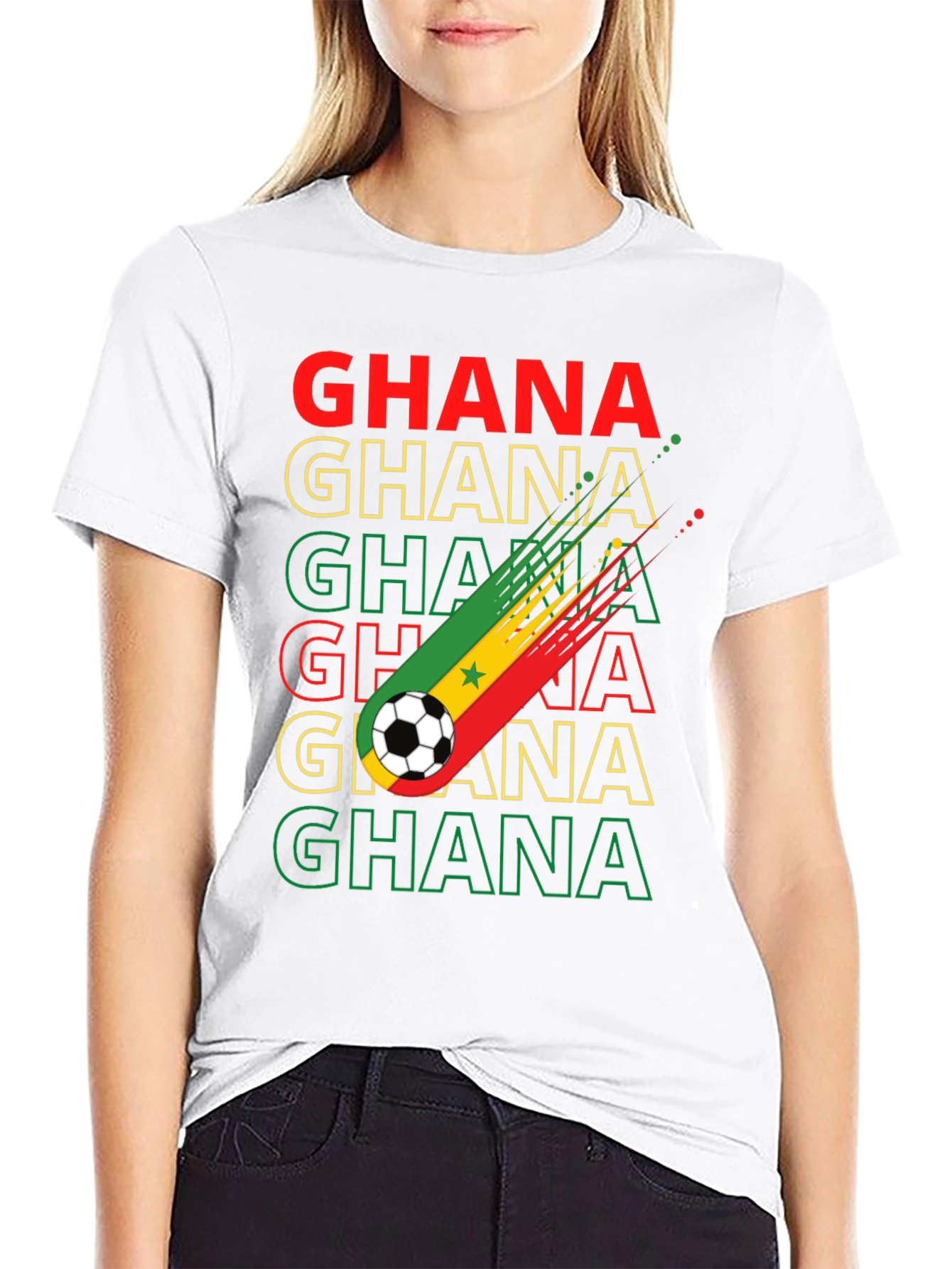 Ghana Soccer T-Shirt - Black Stars Pride