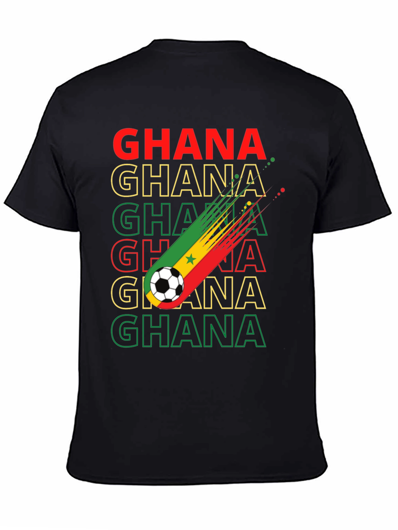 Ghana Soccer T-Shirt - Black Stars Pride