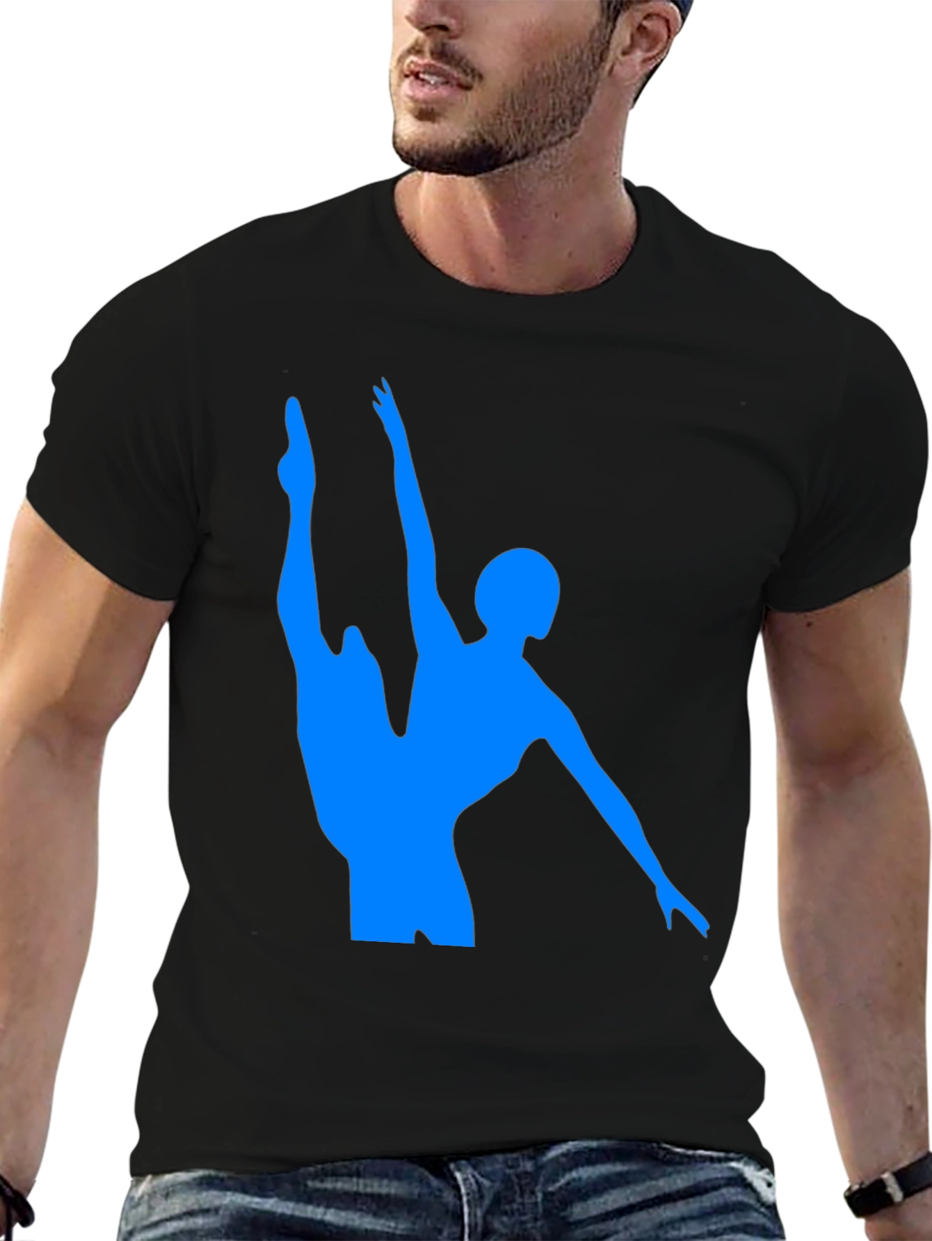 Ballet Dancer Graphic Tee - Stylish Black T-Shirt