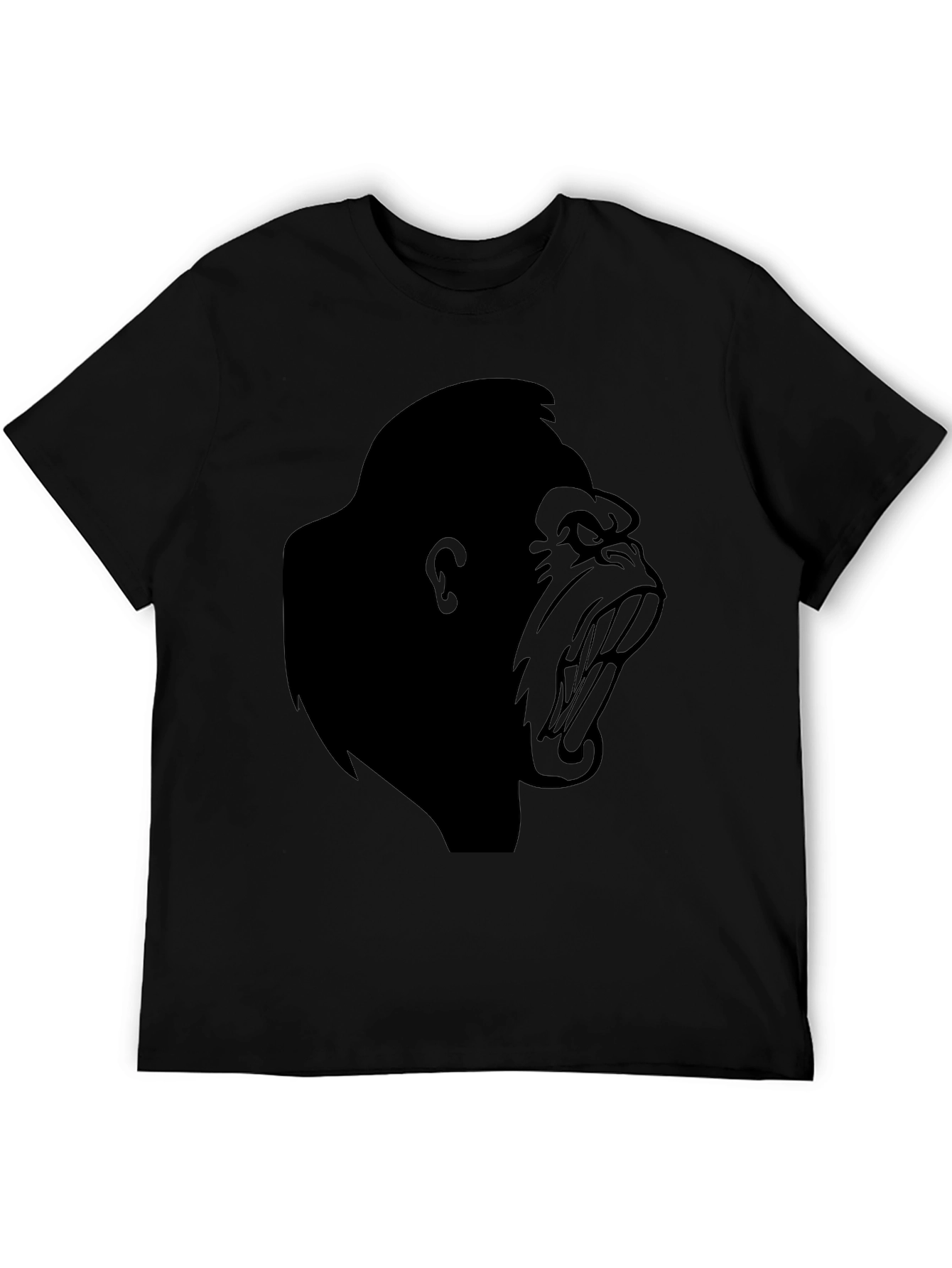 Angry Gorilla Graphic T-Shirt - Black