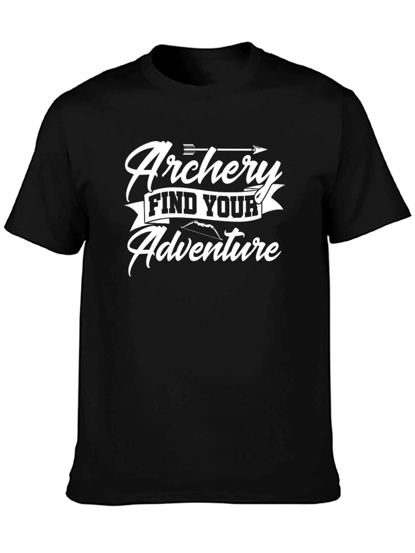 Archery Adventure Graphic Tee - Black Cotton