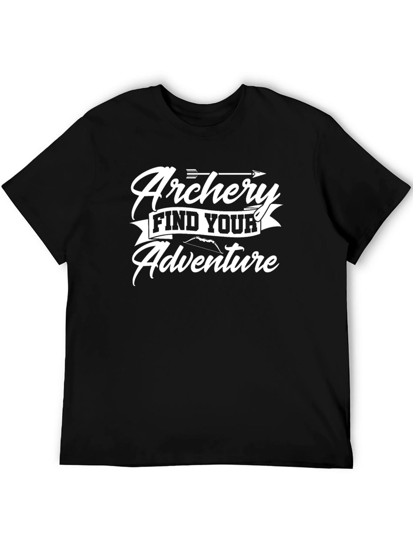 Archery Adventure Graphic Tee - Black Cotton