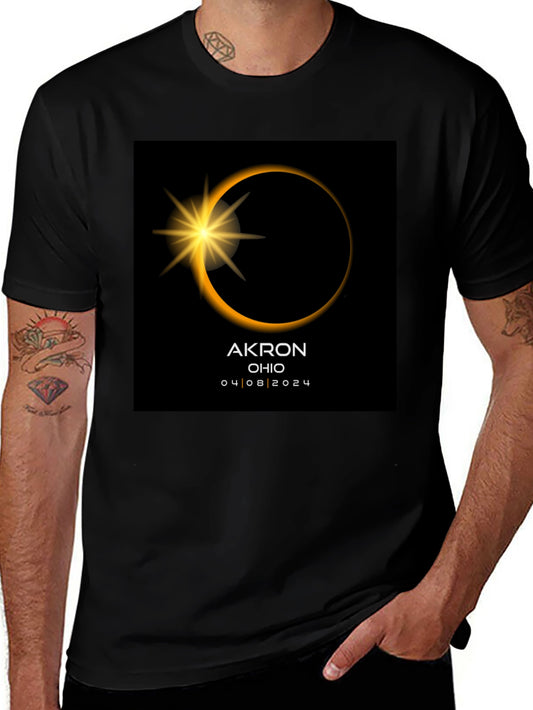 Akron Ohio Eclipse T-Shirt - April 8 2024