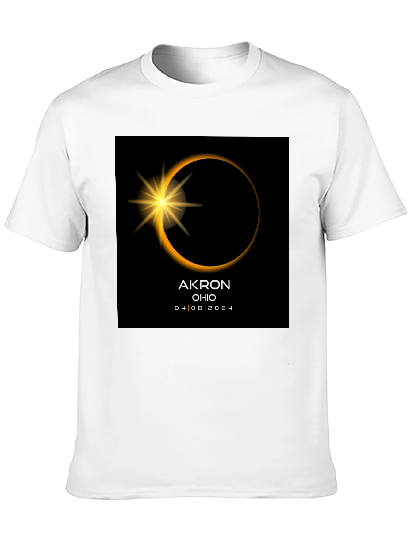 Akron Ohio Eclipse T-Shirt - April 8 2024