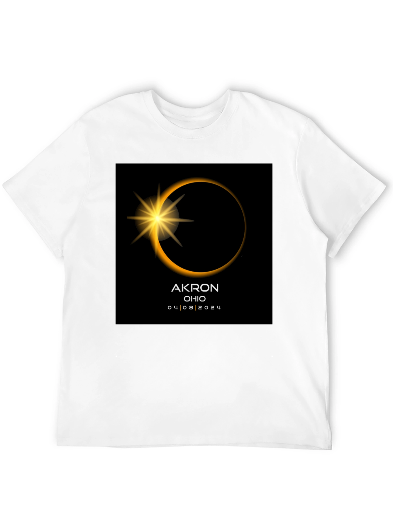 Akron Ohio Eclipse T-Shirt - April 8 2024
