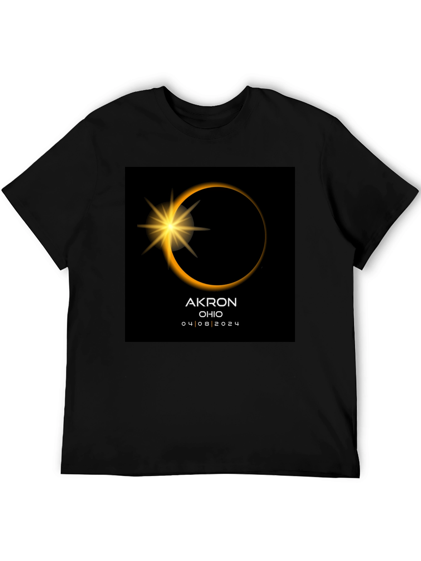 Akron Ohio Eclipse T-Shirt - April 8 2024