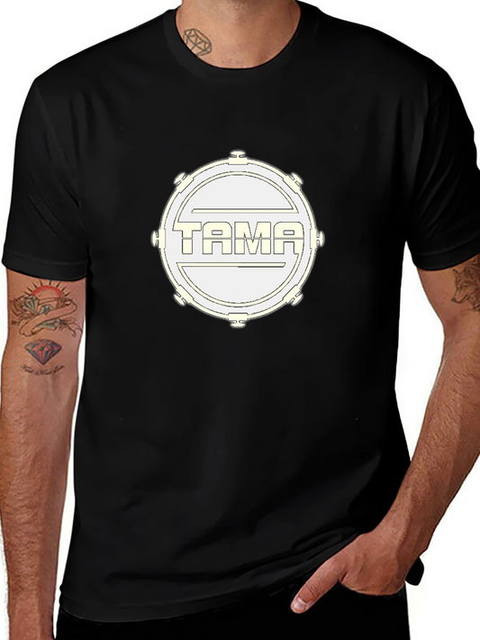 Tama Drum Kit Logo Black T-Shirt