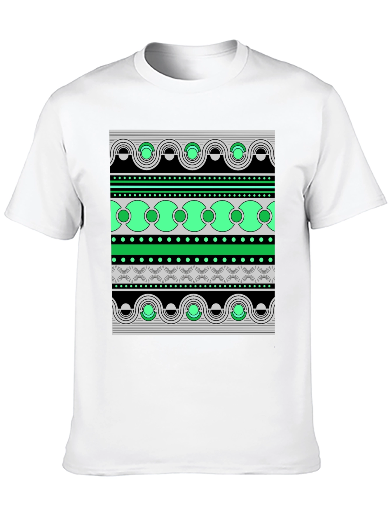 Abstract Pattern Graphic Print Tee
