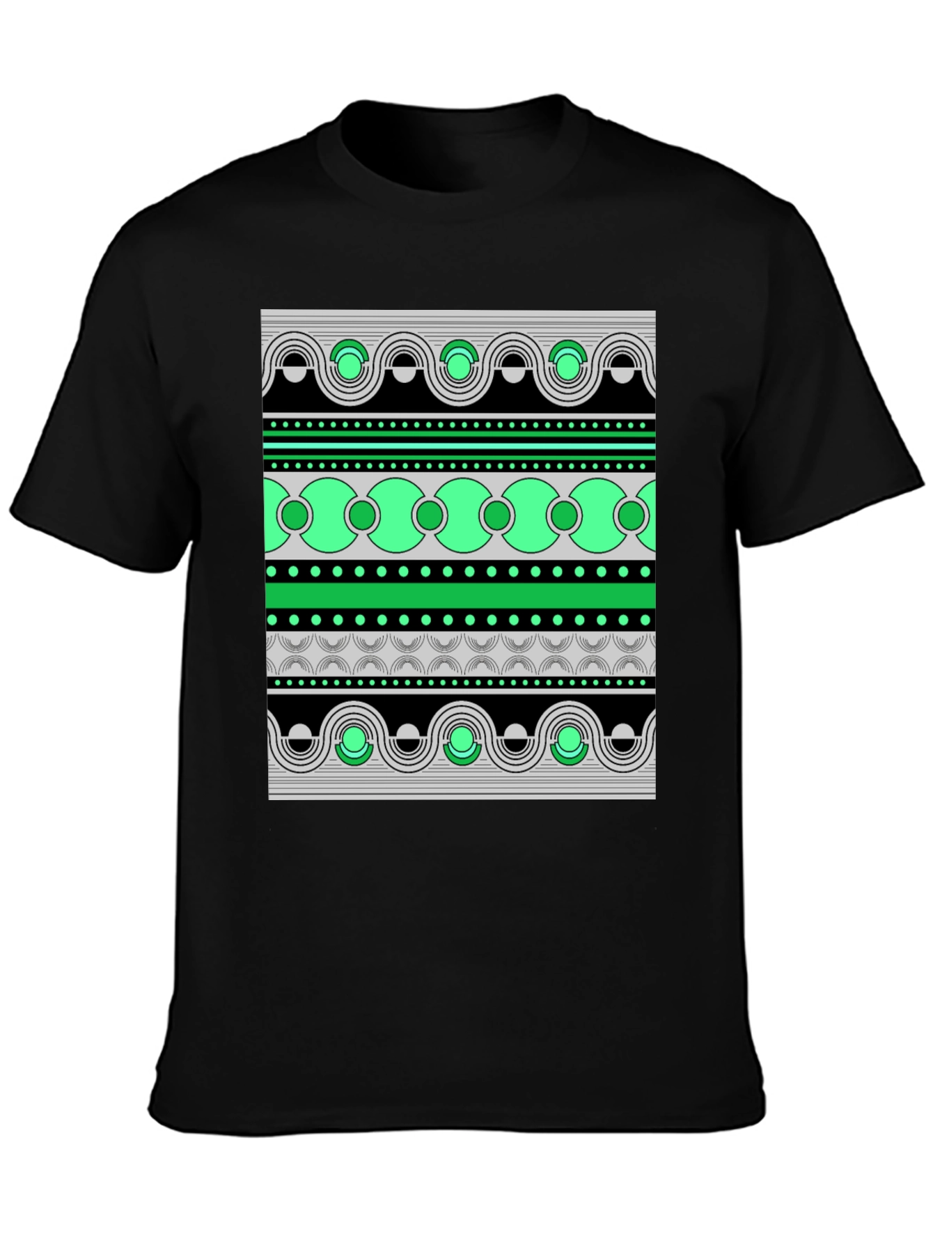 Abstract Pattern Graphic Print Tee