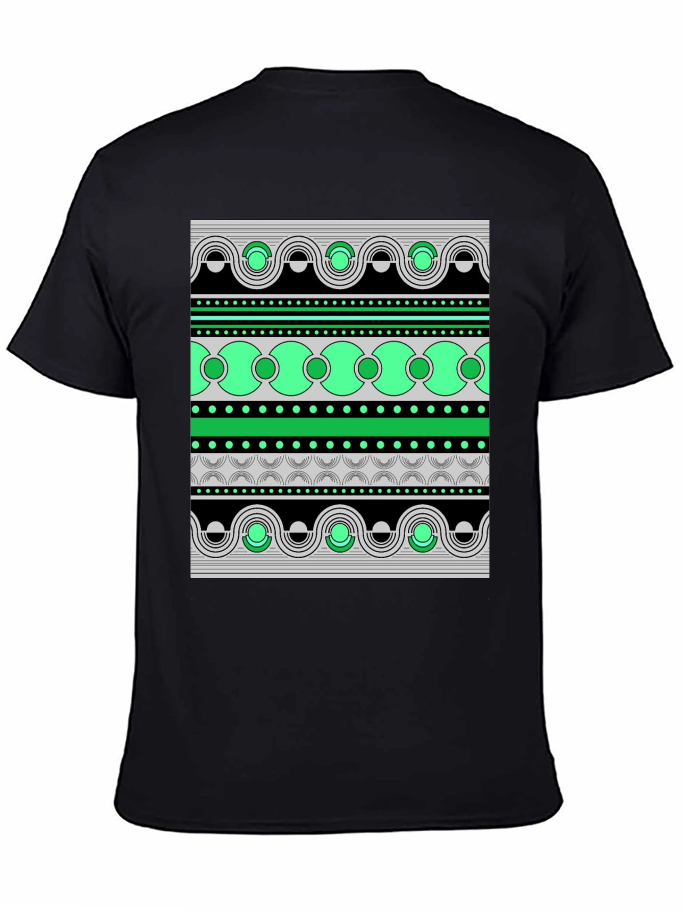 Abstract Pattern Graphic Print Tee