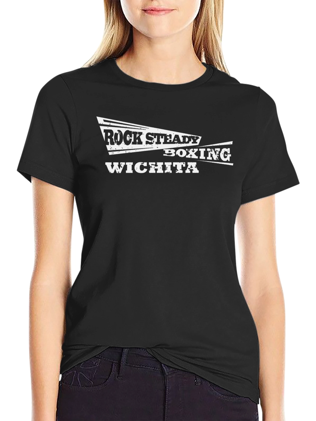Rock Steady Boxing Wichita Black T-Shirt