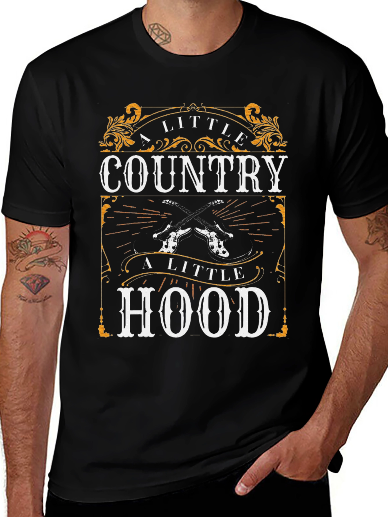 A Little Country A Little Hood Graphic T-Shirt