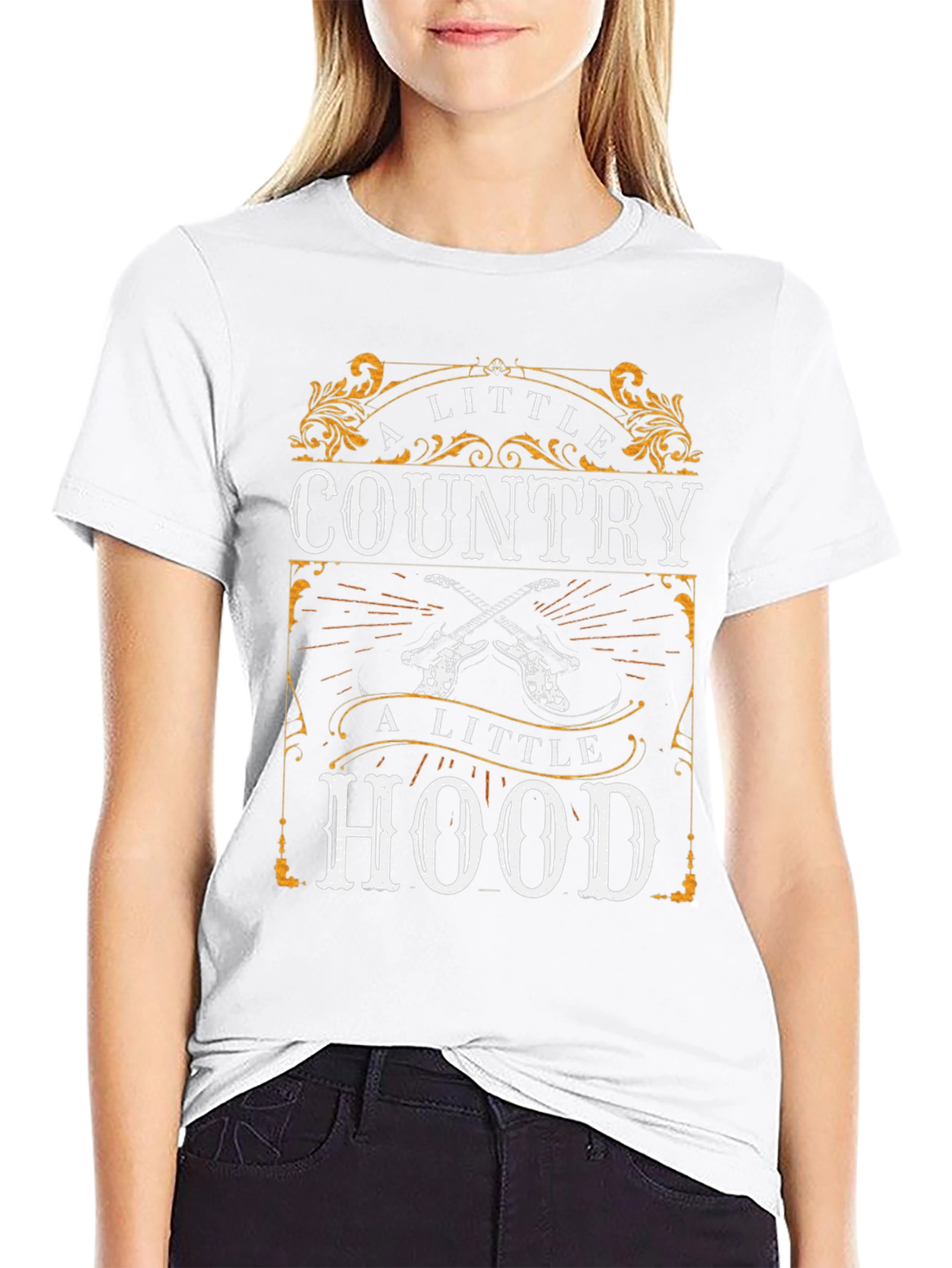 A Little Country A Little Hood Graphic T-Shirt