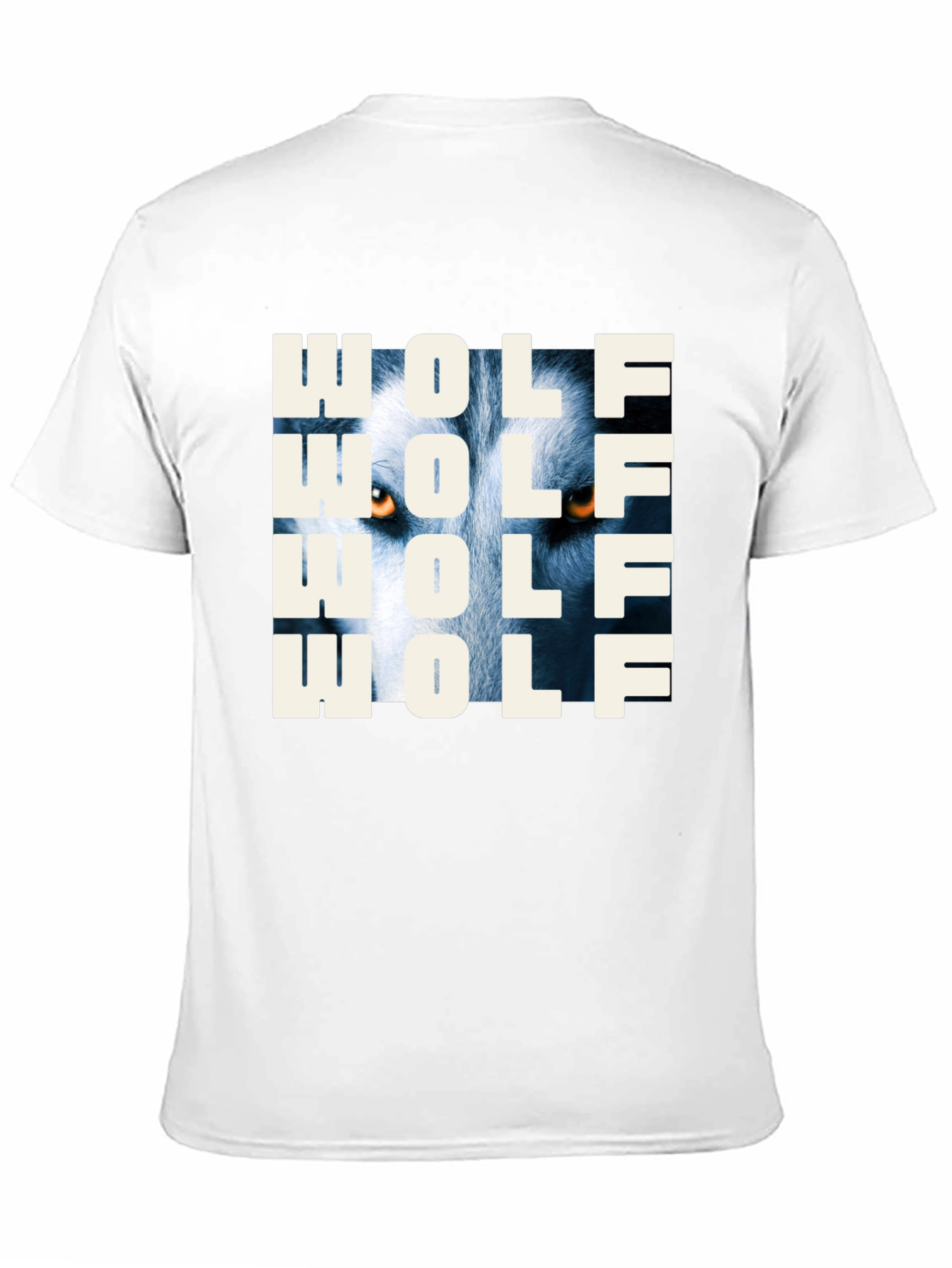 Wolf Graphic Print T-Shirt - Mens Black Tee