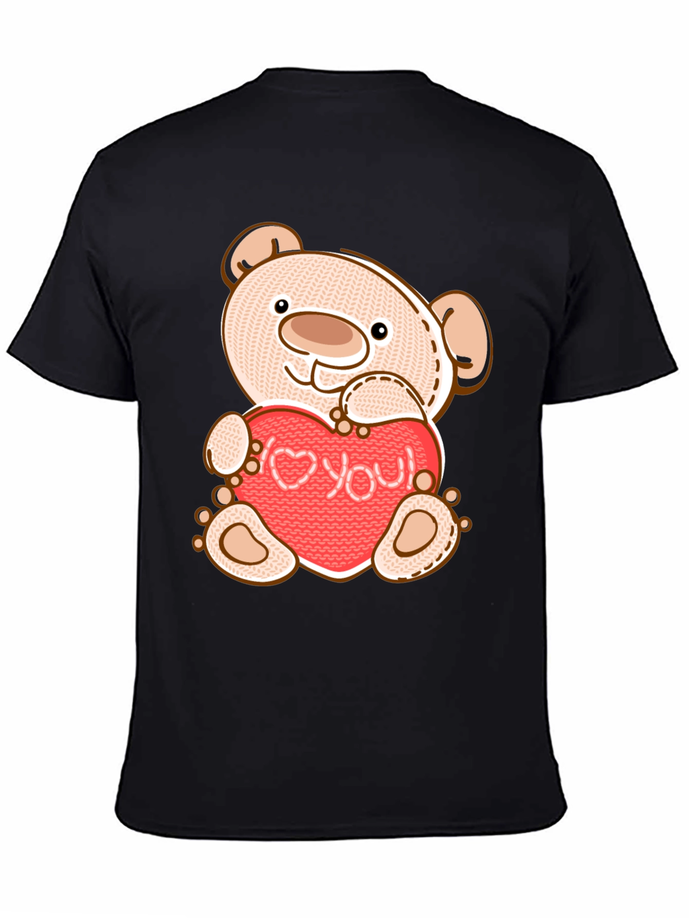 Teddy Bear Holding Love You Heart T-Shirt