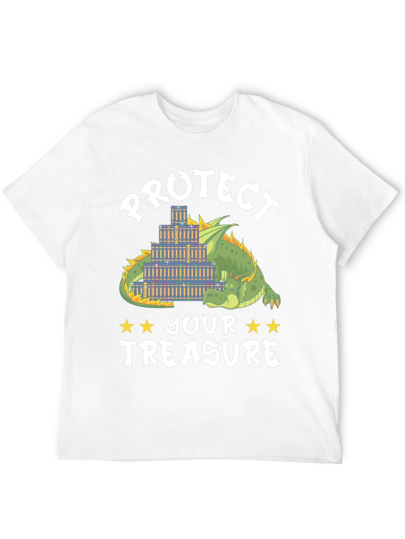 Protect Your Treasure Dragon Book Lover T-Shirt