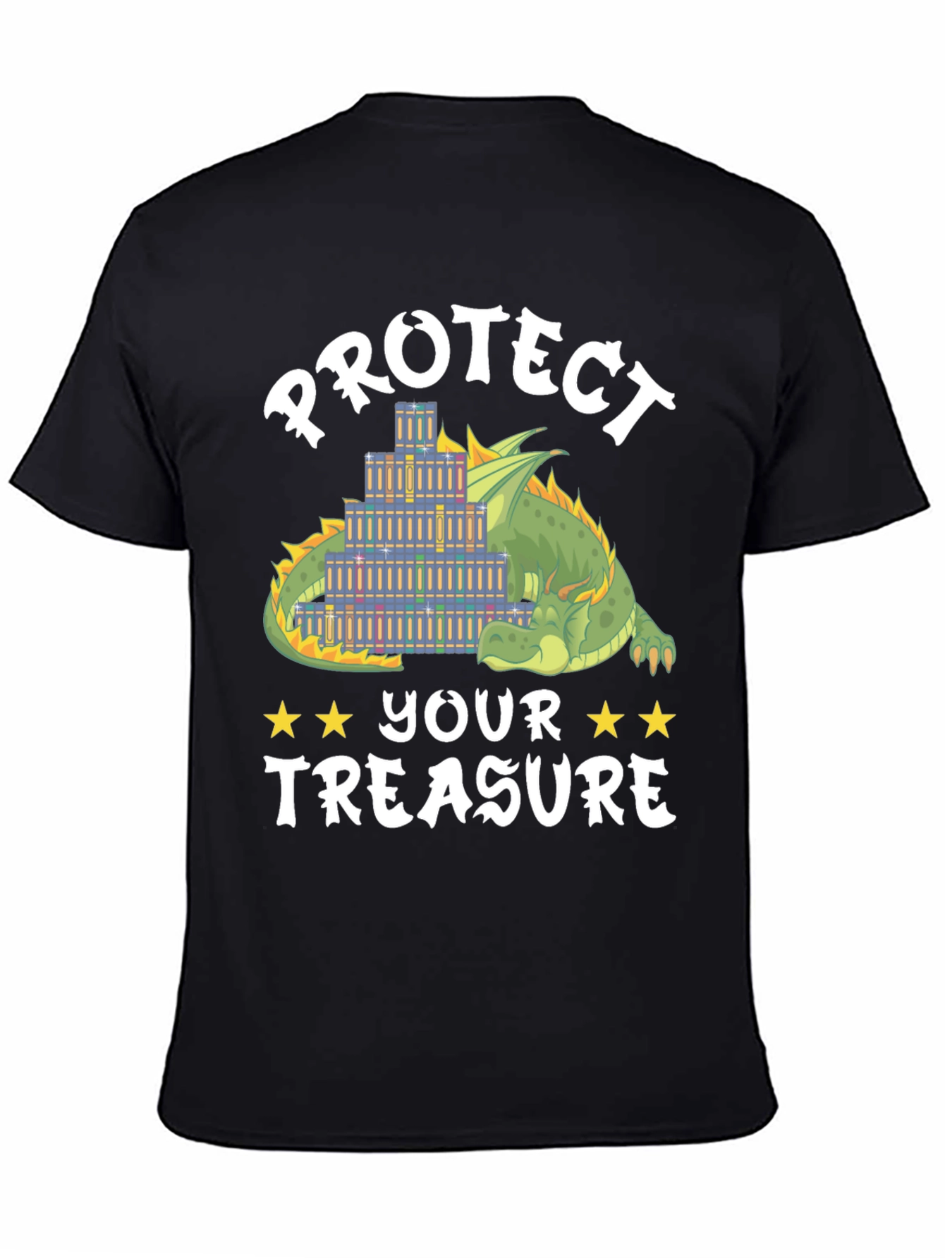 Protect Your Treasure Dragon Book Lover T-Shirt