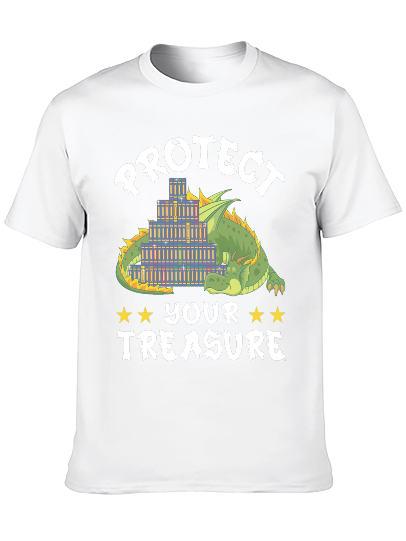 Protect Your Treasure Dragon Book Lover T-Shirt