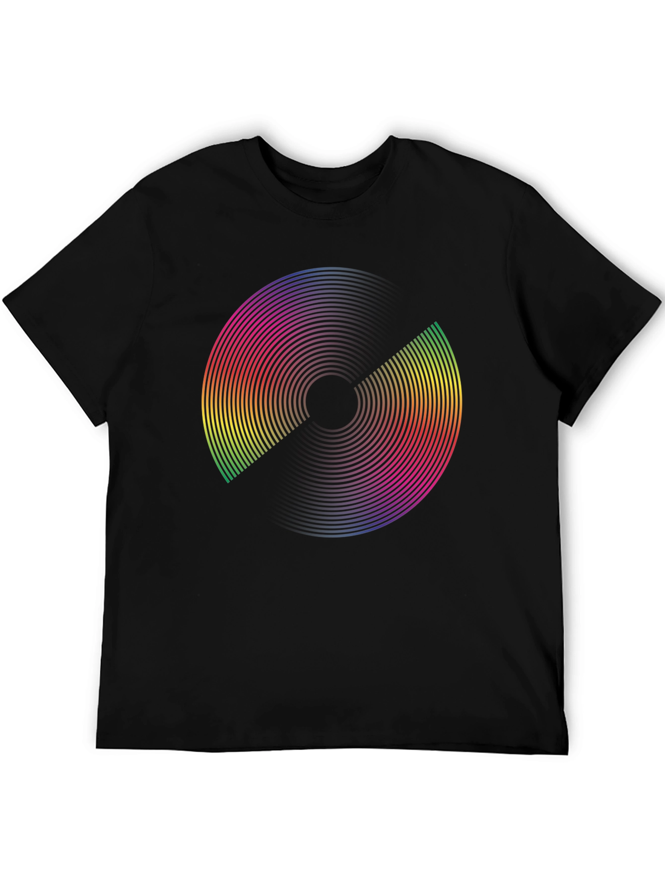 Retro Rainbow Disc Graphic Tee