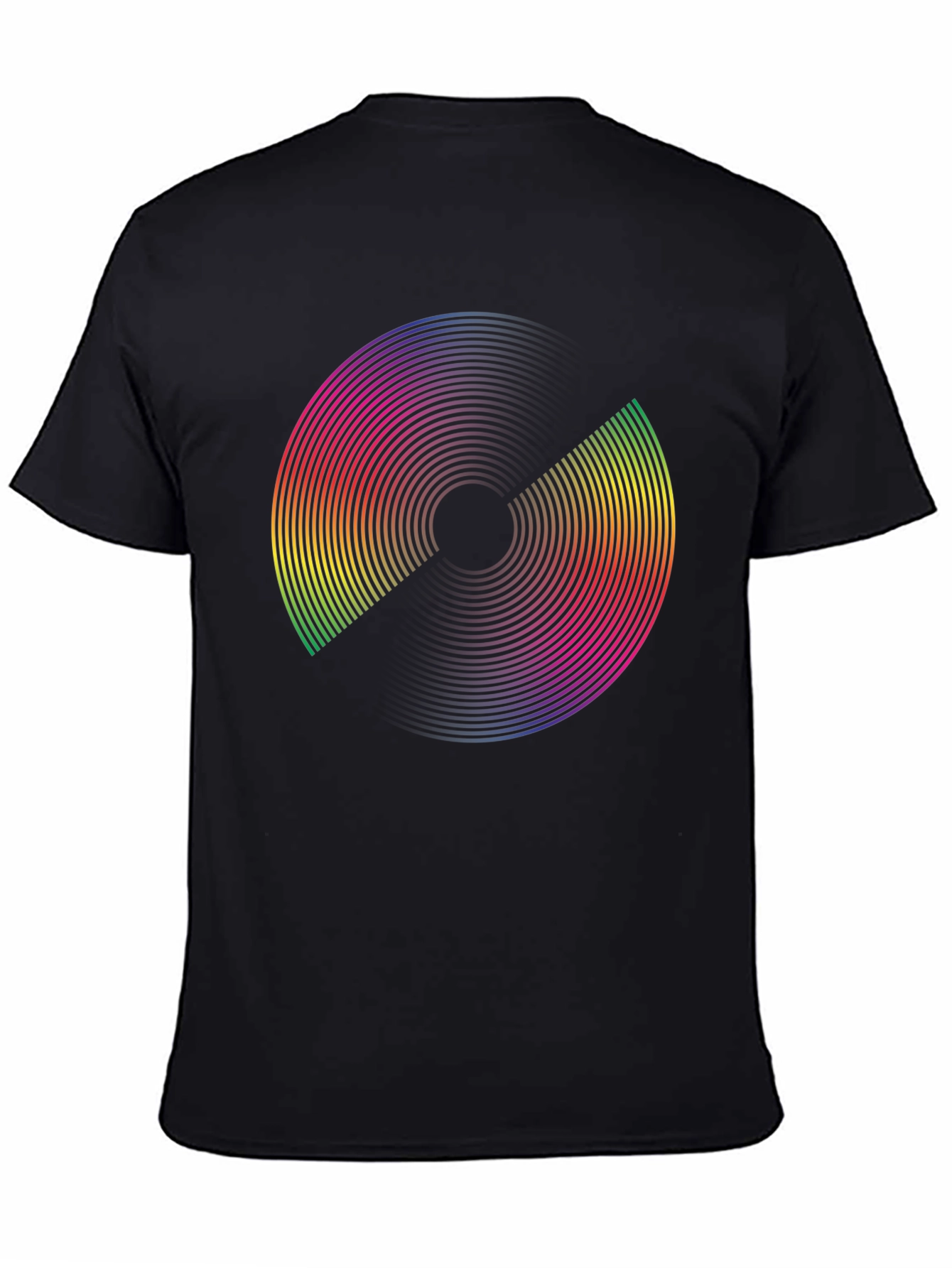 Retro Rainbow Disc Graphic Tee