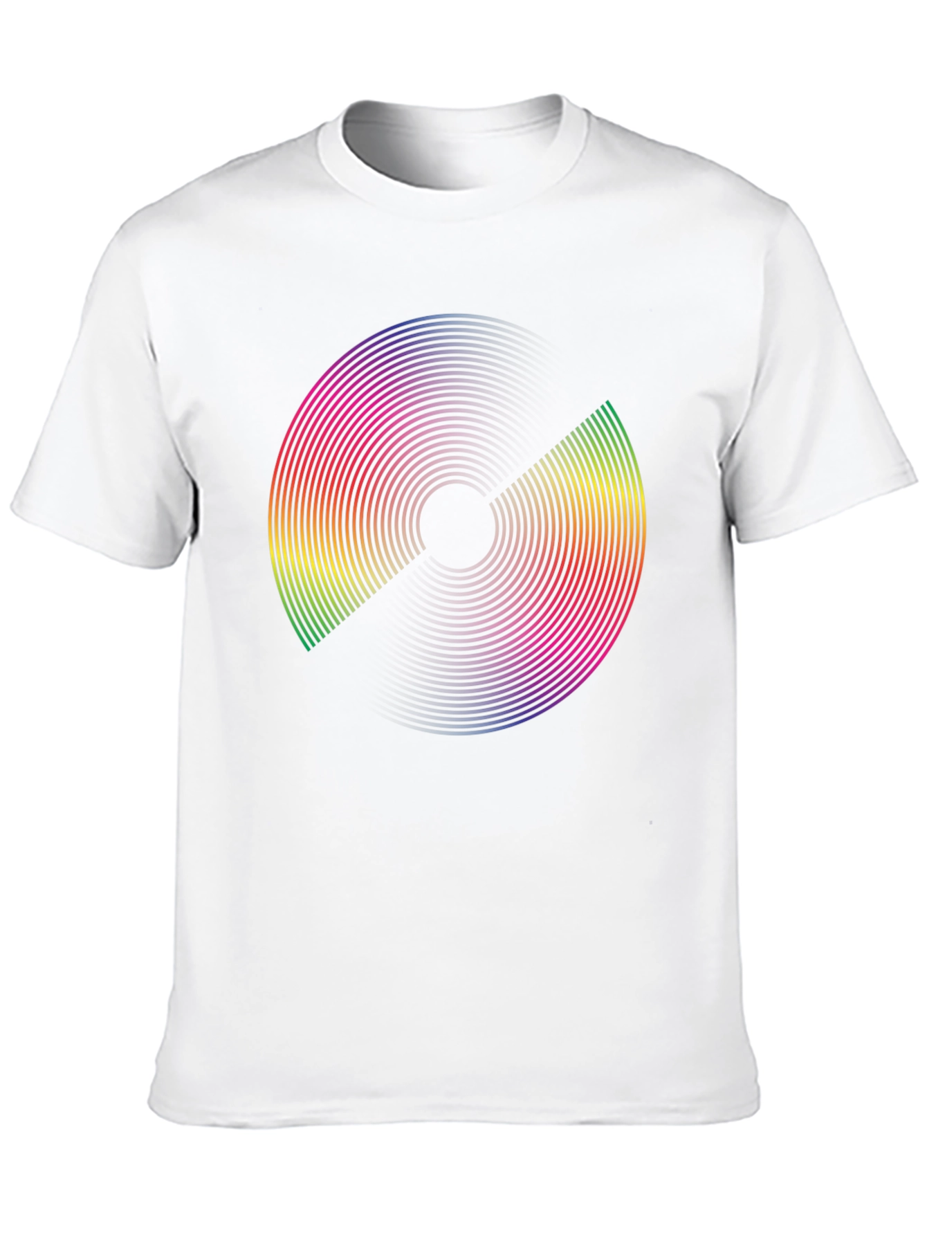 Retro Rainbow Disc Graphic Tee