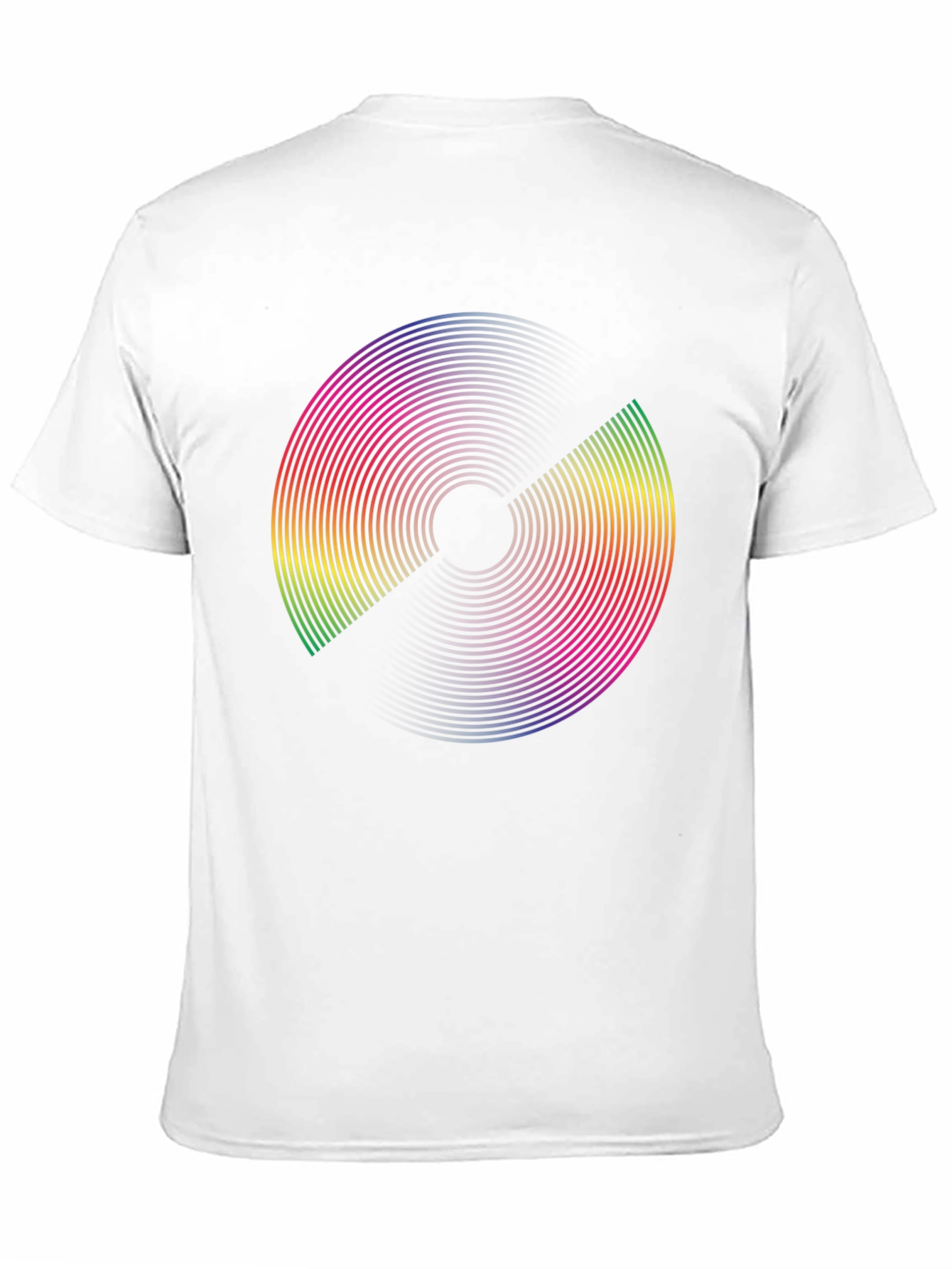 Retro Rainbow Disc Graphic Tee