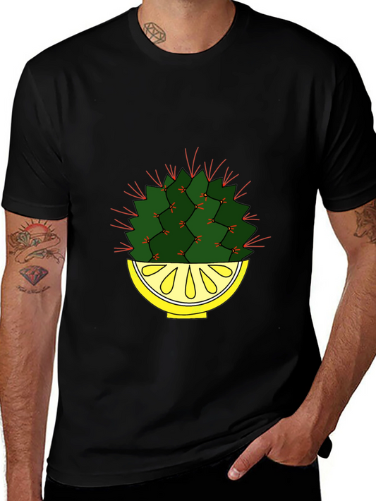 Cactus In Lemon Bowl Graphic Tee