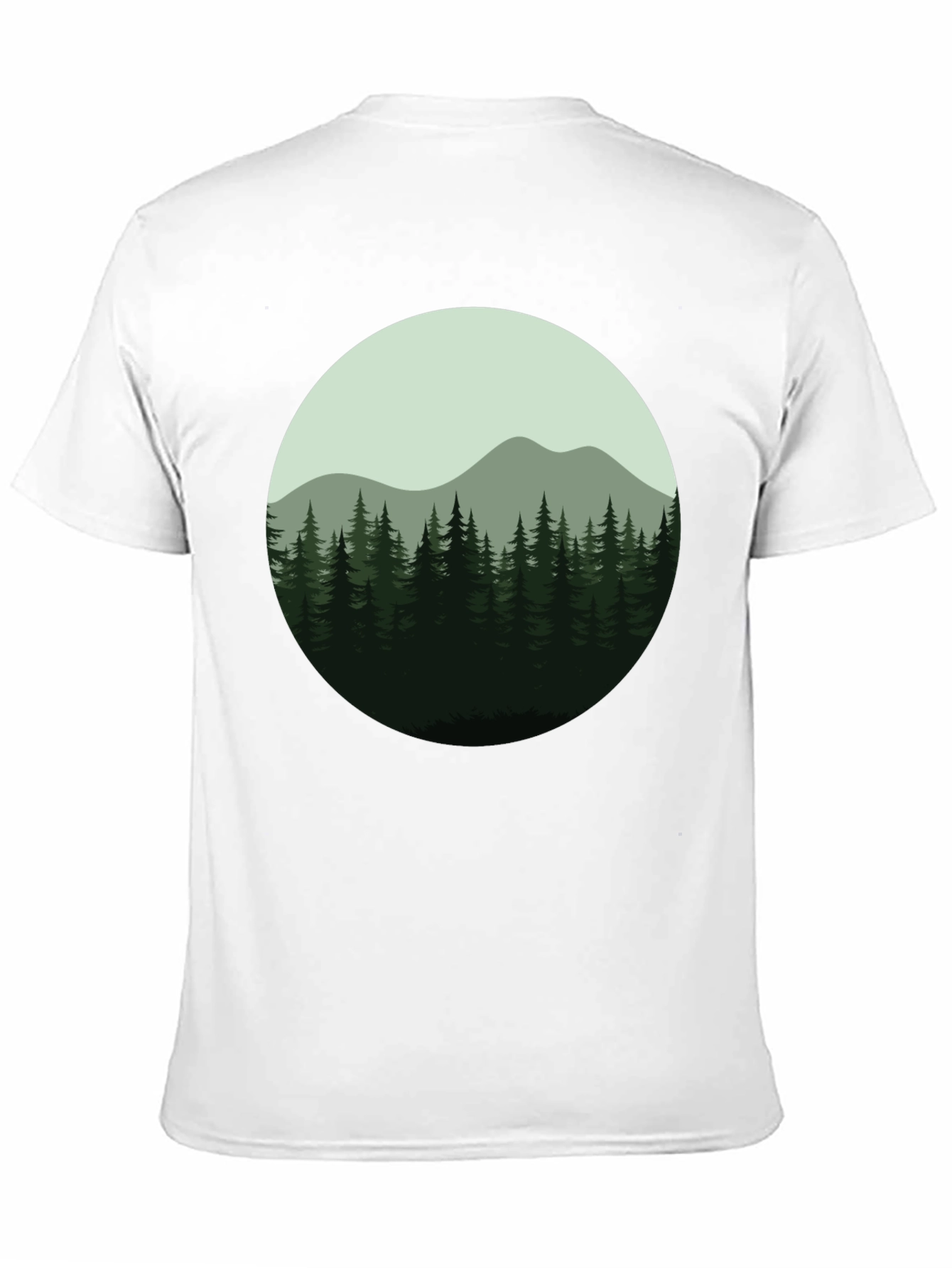 Natures Embrace Tee: Forest Mountain Design