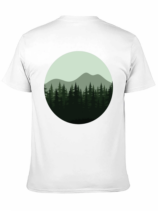 Natures Embrace Tee: Forest Mountain Design