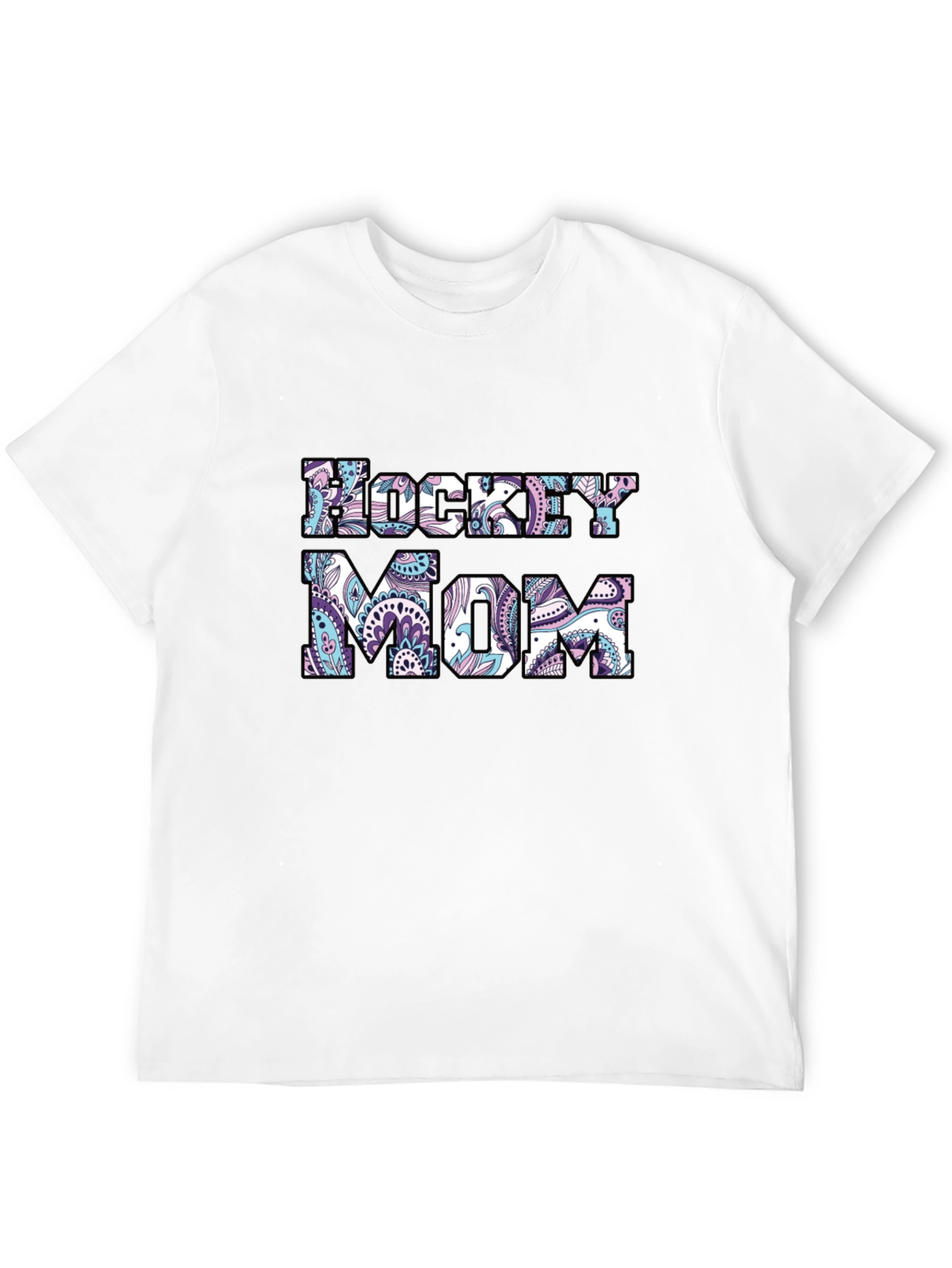 Hockey Mom Paisley Graphic T-Shirt