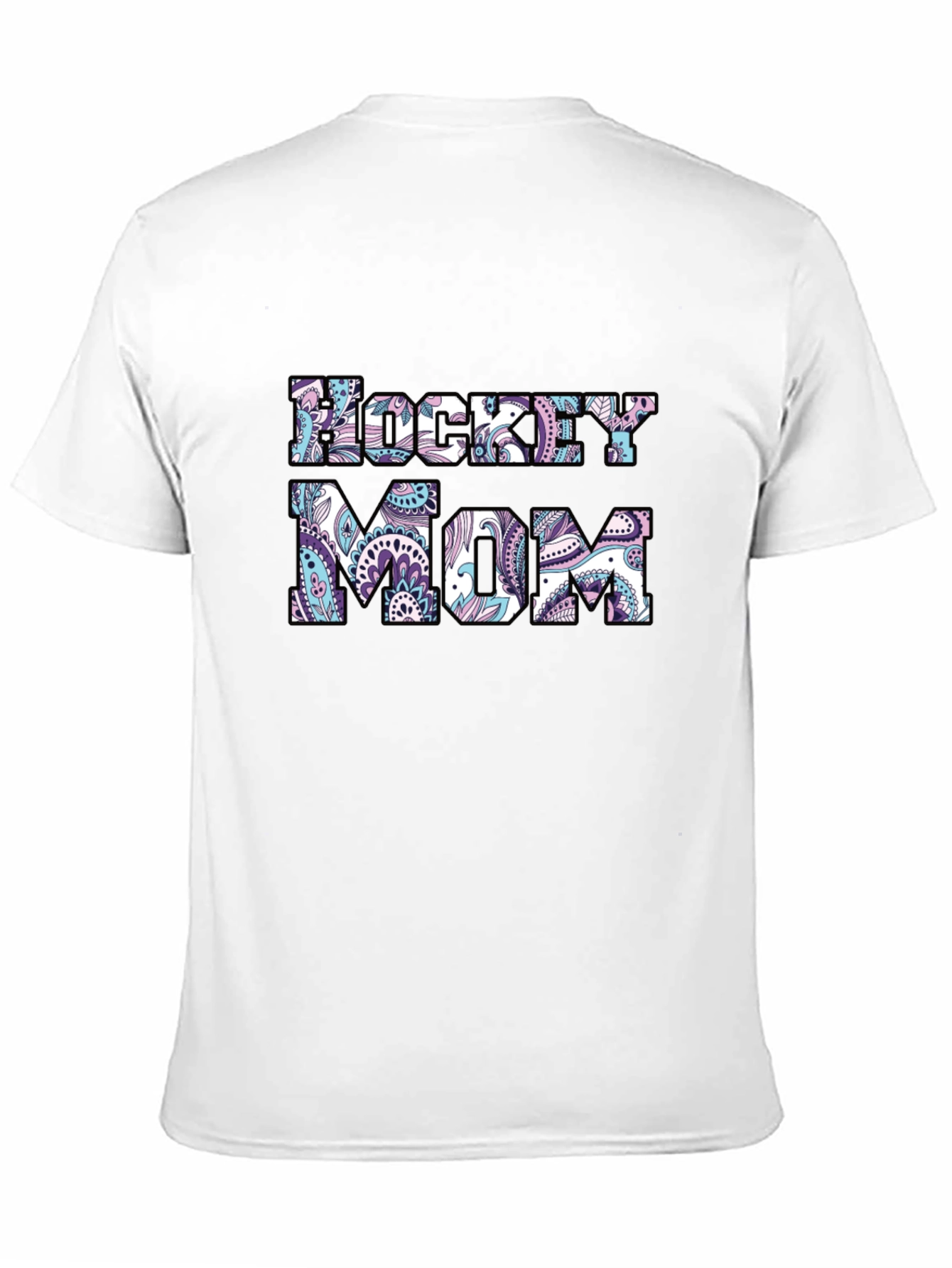 Hockey Mom Paisley Graphic T-Shirt