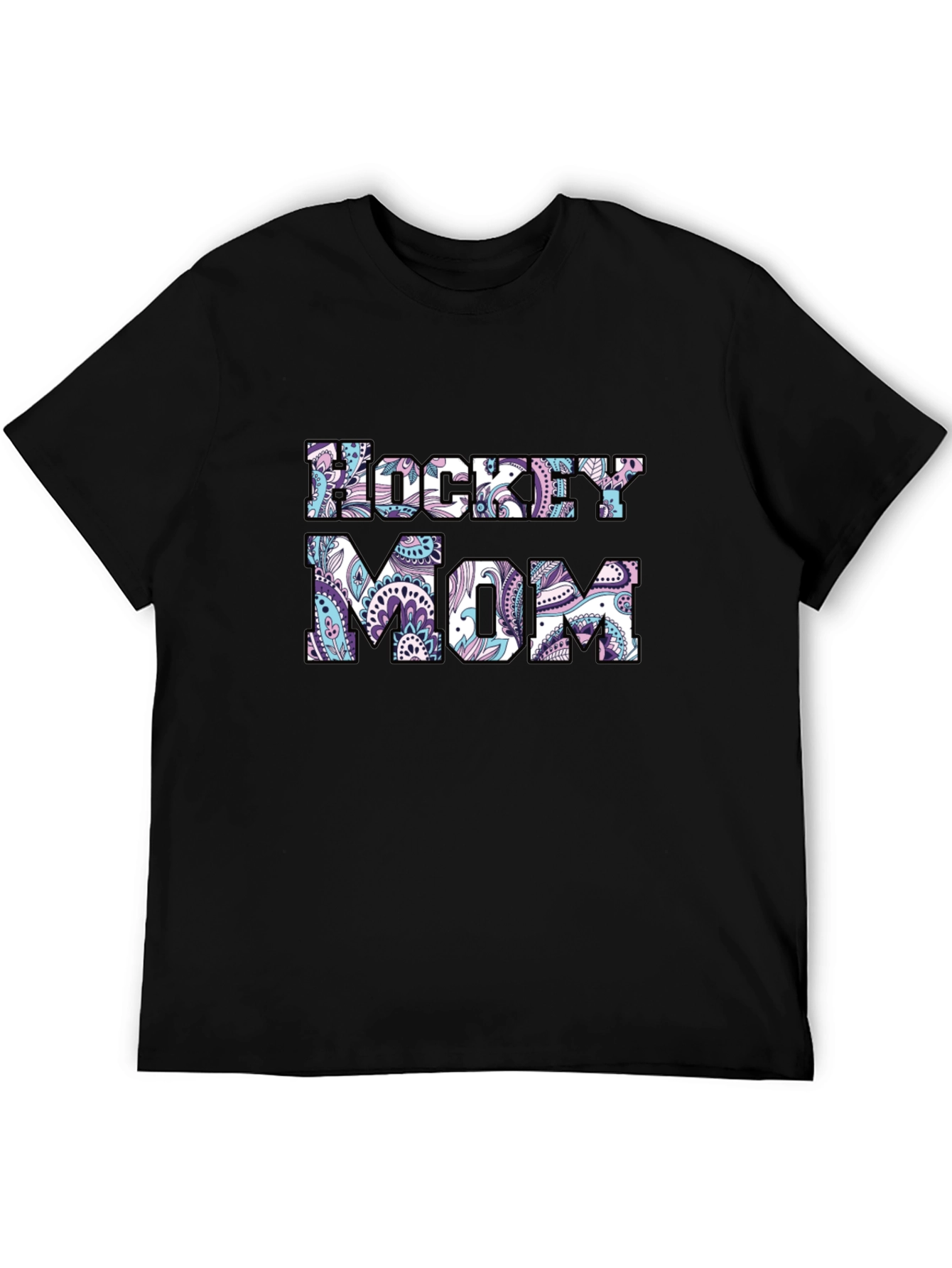 Hockey Mom Paisley Graphic T-Shirt