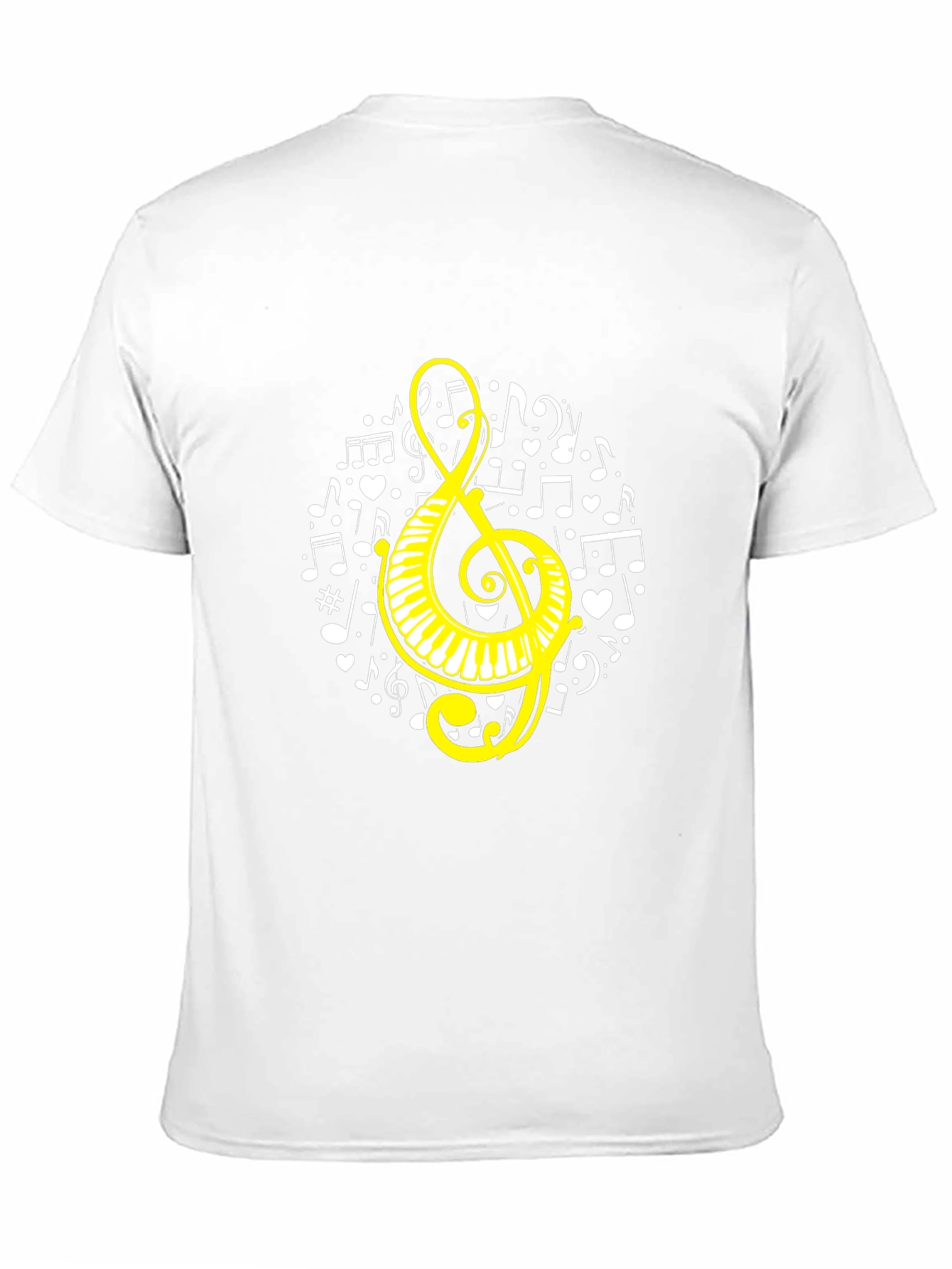 Musical Notes Treble Clef Graphic Tee
